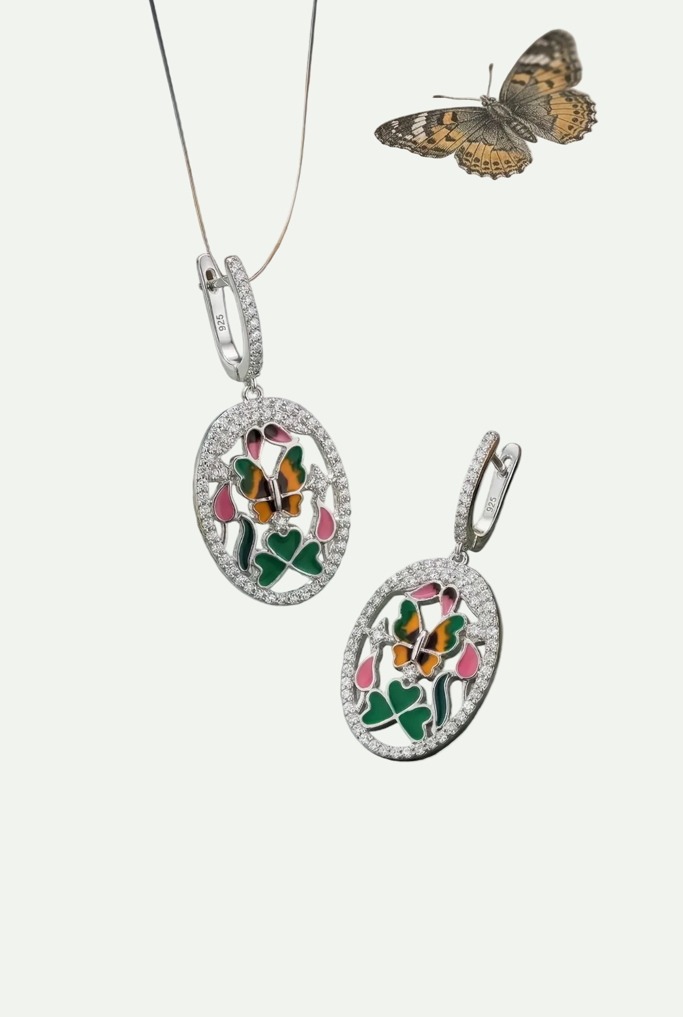 Luminous White Topaz Drop Earrings