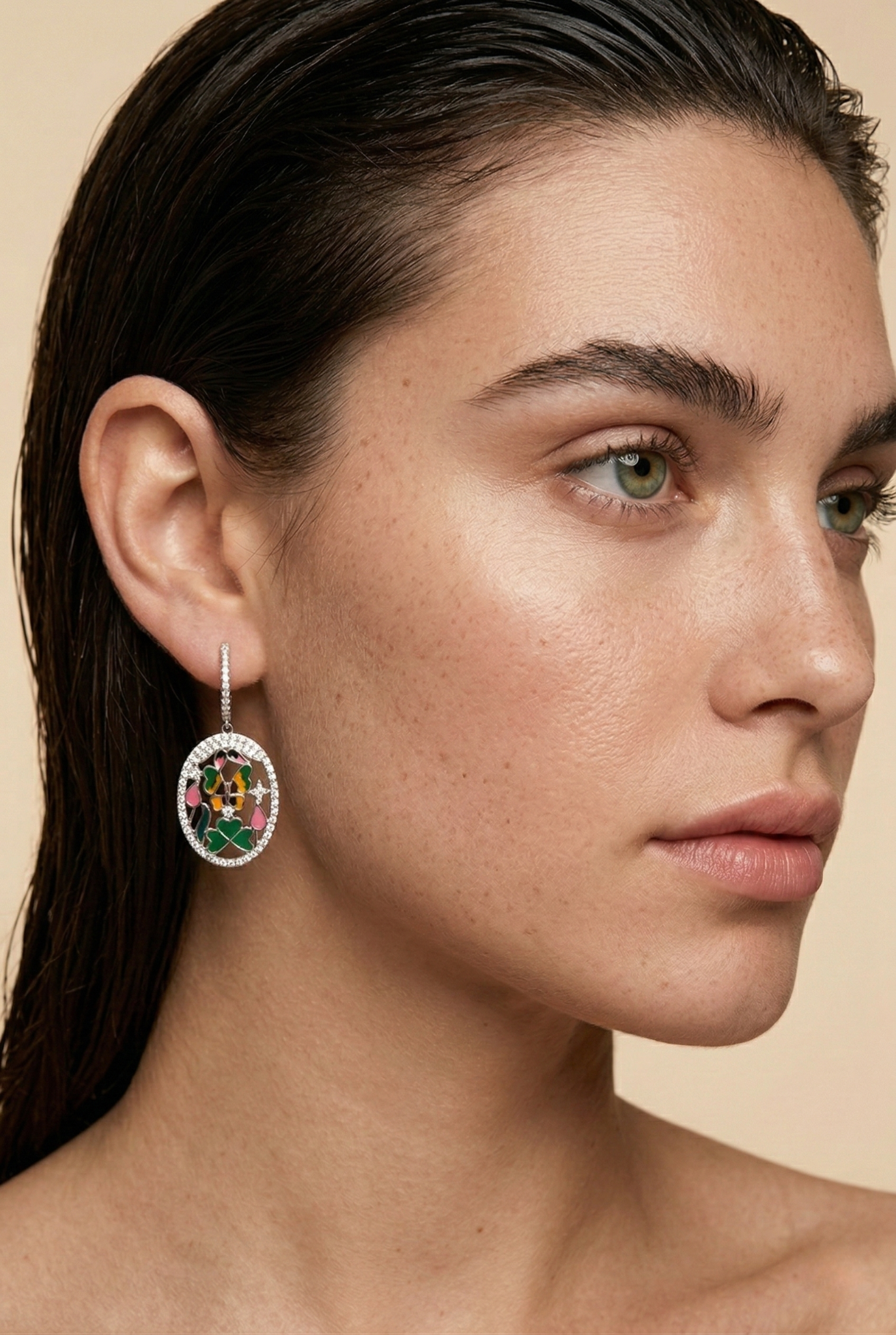 Luminous White Topaz Drop Earrings