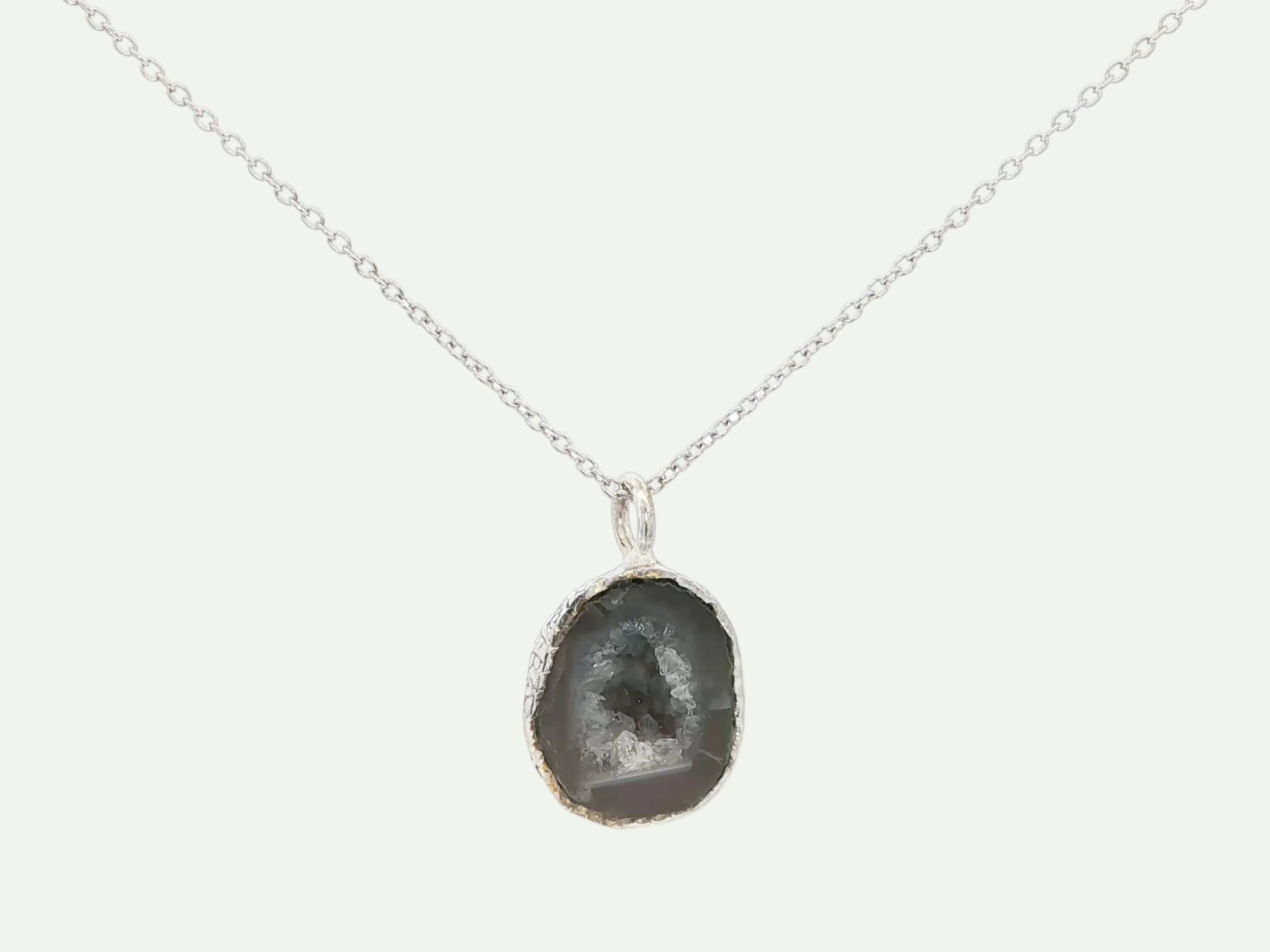 Boundless Form Druzy Necklace