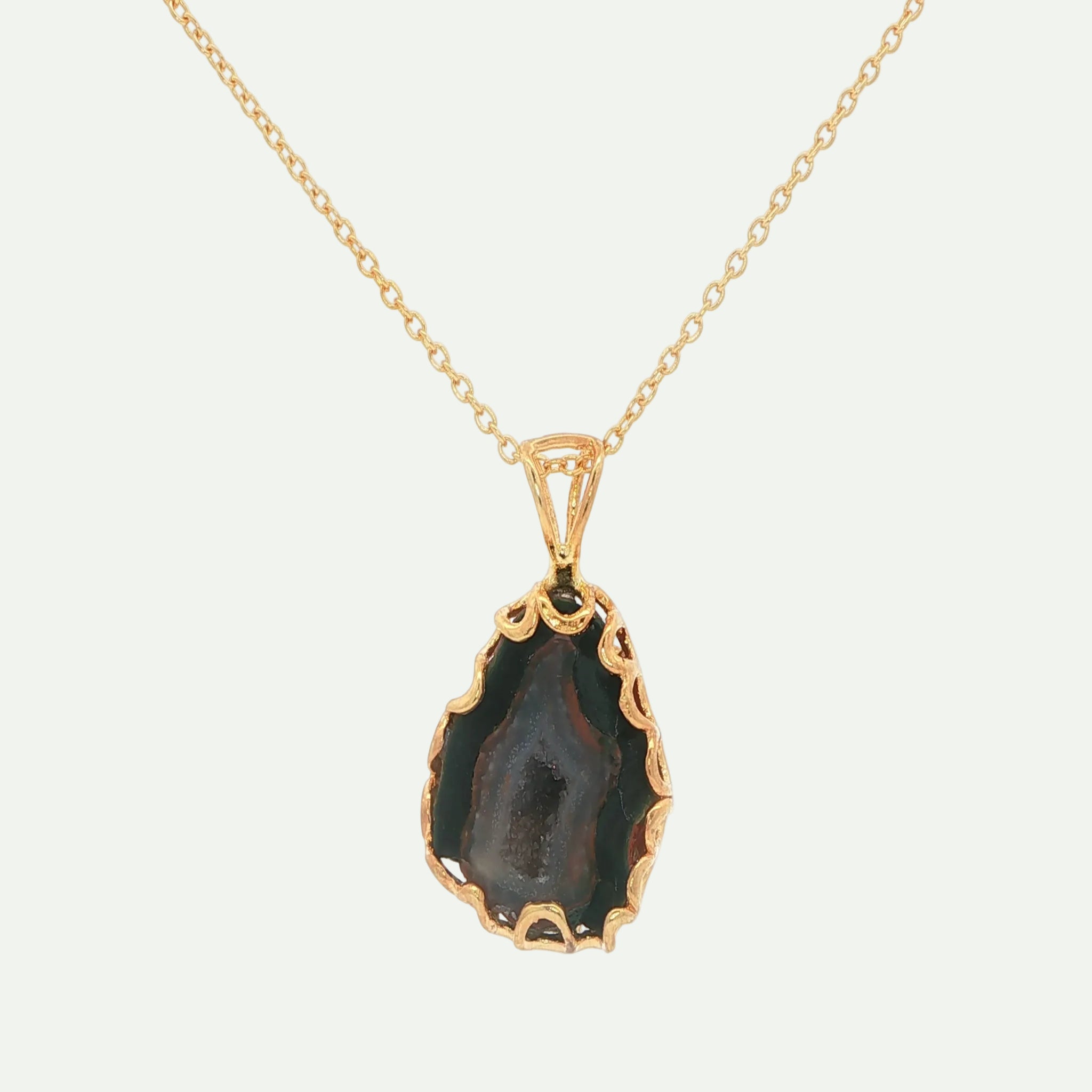 Grounded Glow Druzy Pendant