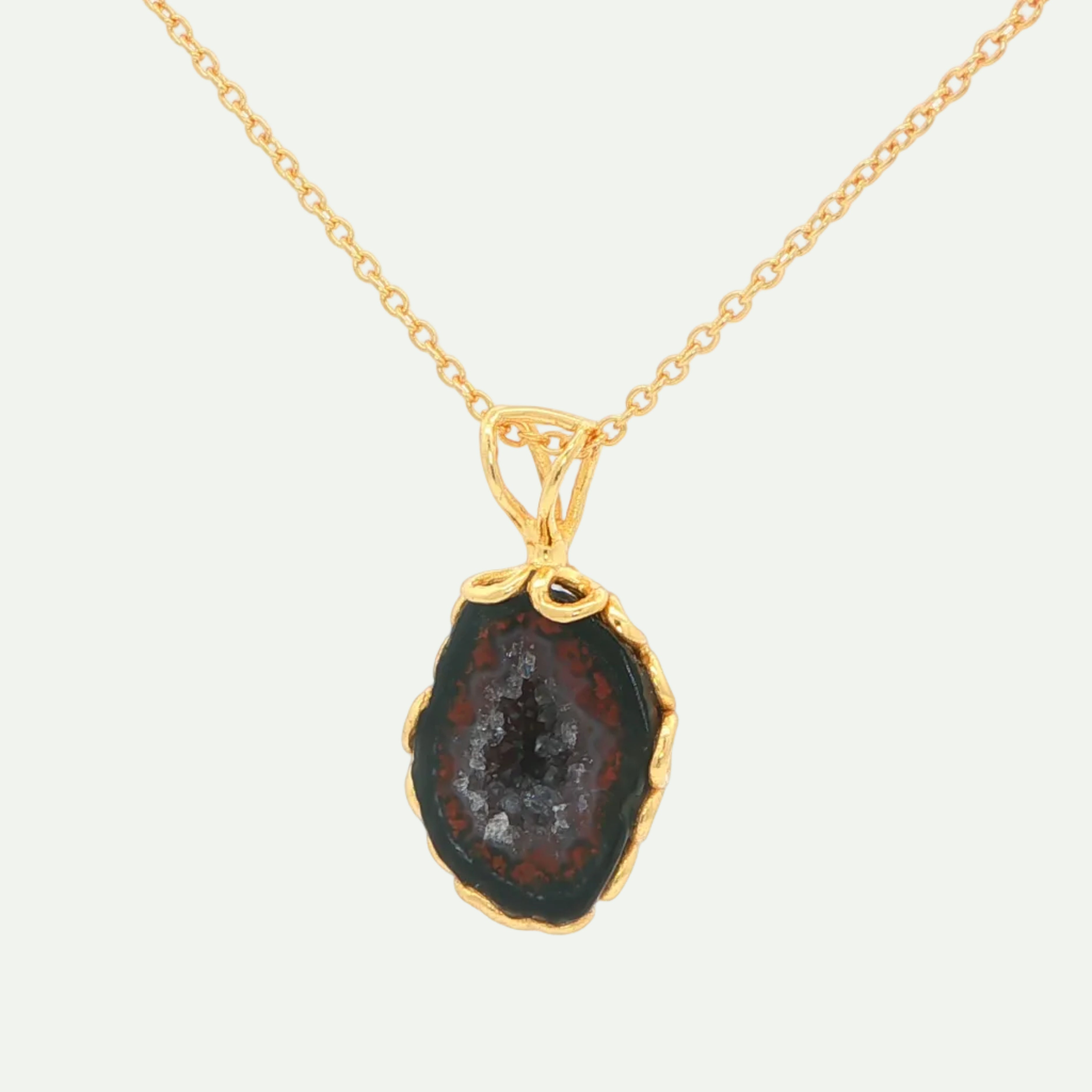 Grounded Glow Druzy Pendant
