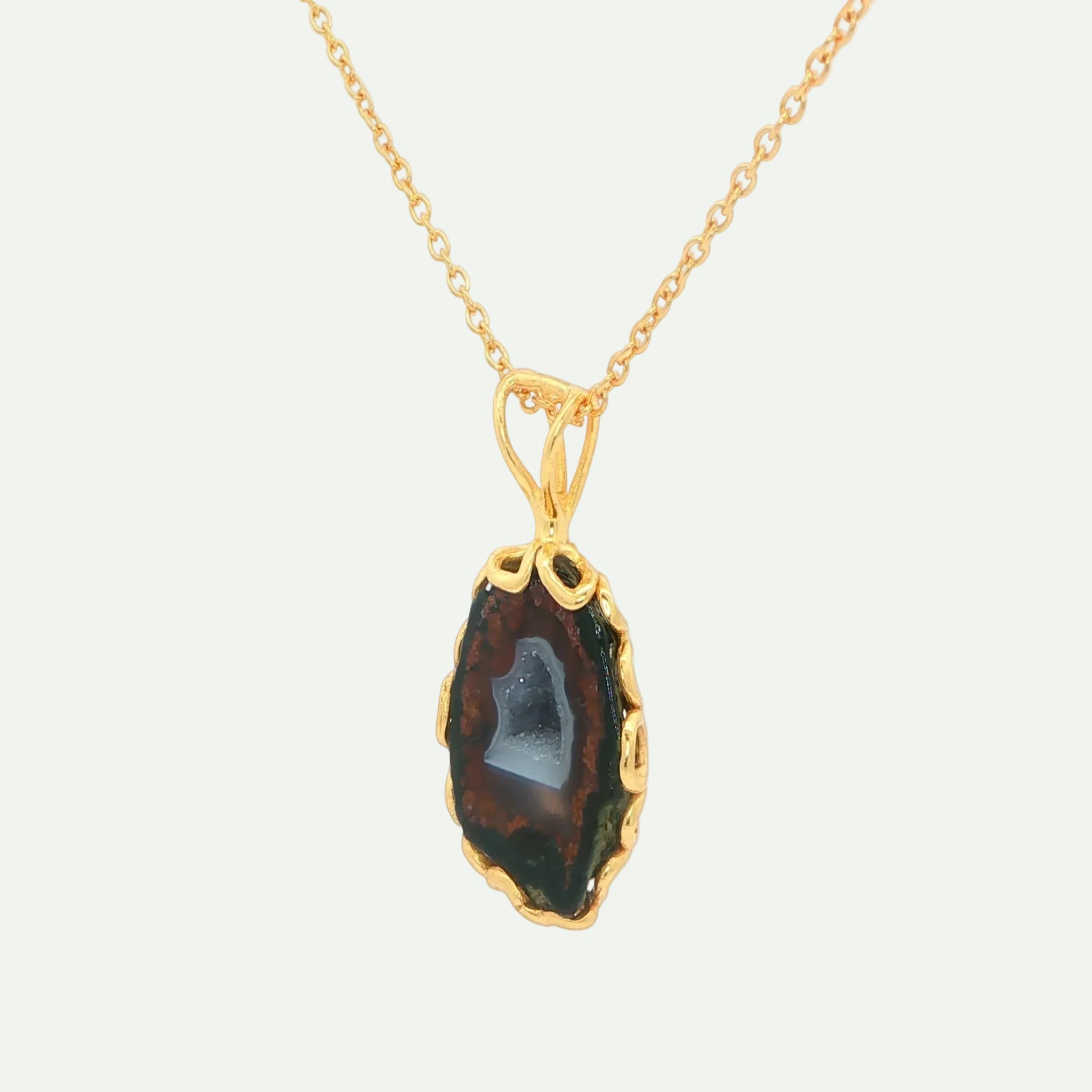 Grounded Glow Druzy Pendant