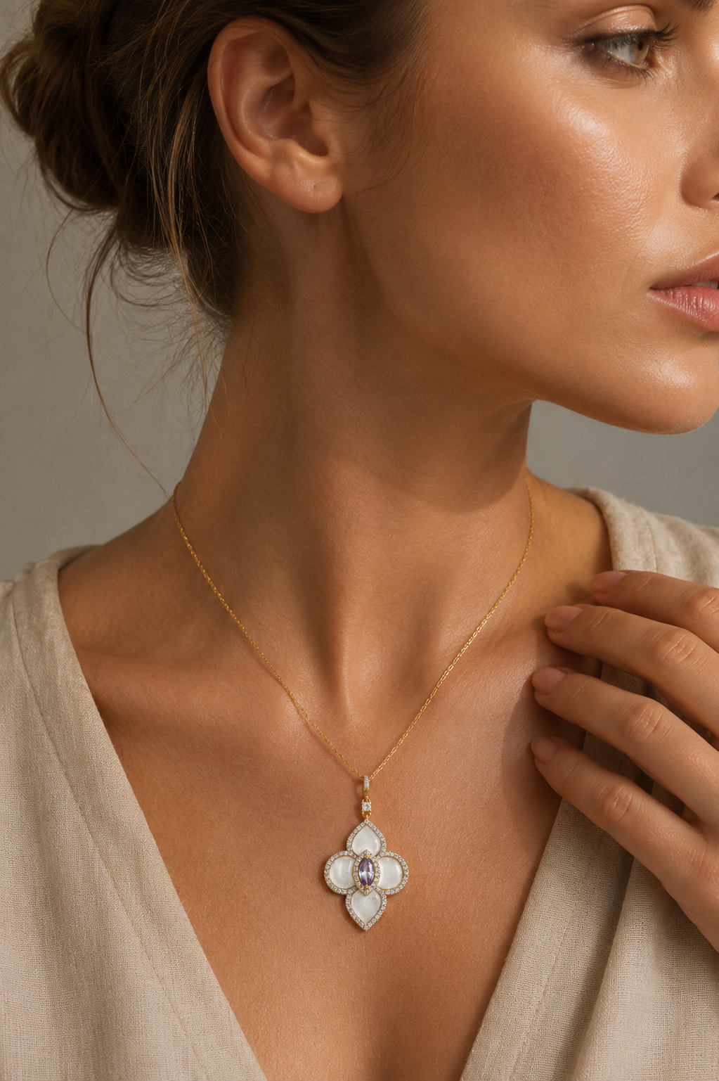 Beautiful Tanzanite Pendant Necklace