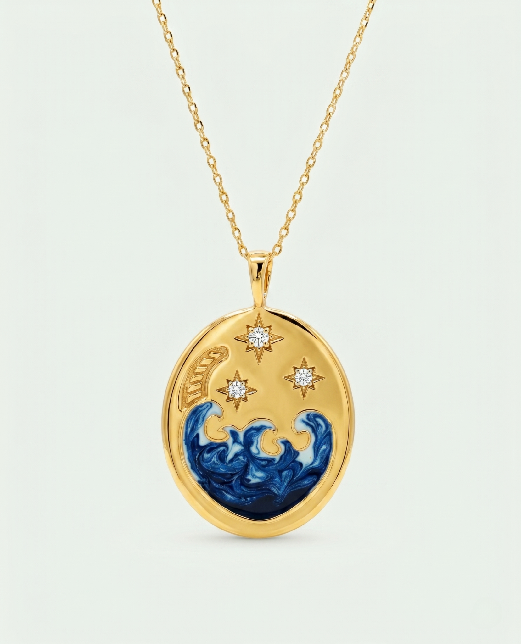 Brilliant White Zircon Pendant Necklace