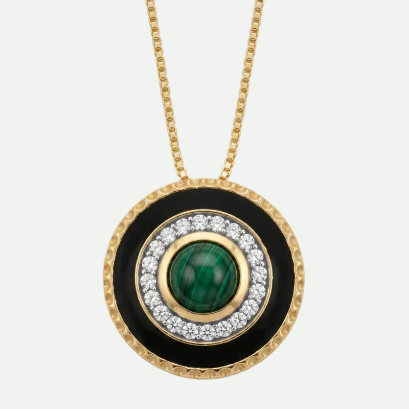 Beautiful Malachite Pendant Necklace