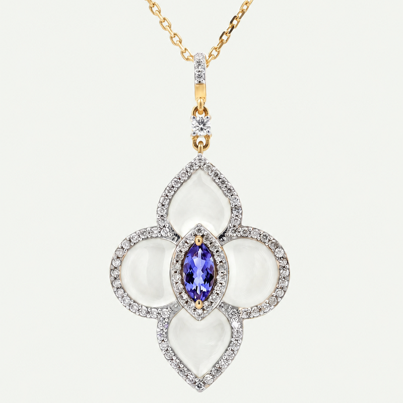 Beautiful Tanzanite Pendant Necklace