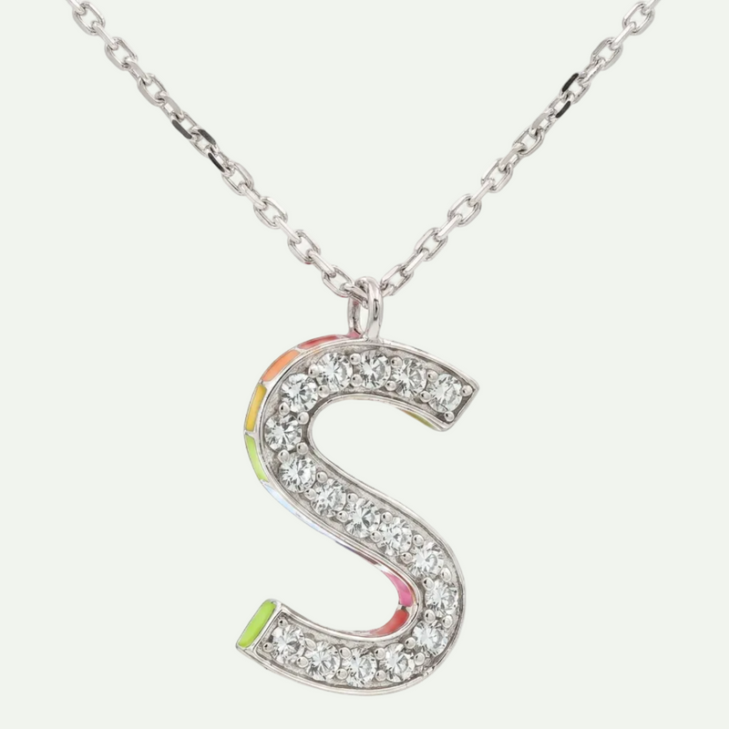 Brilliant White Zircon Pendant Necklace