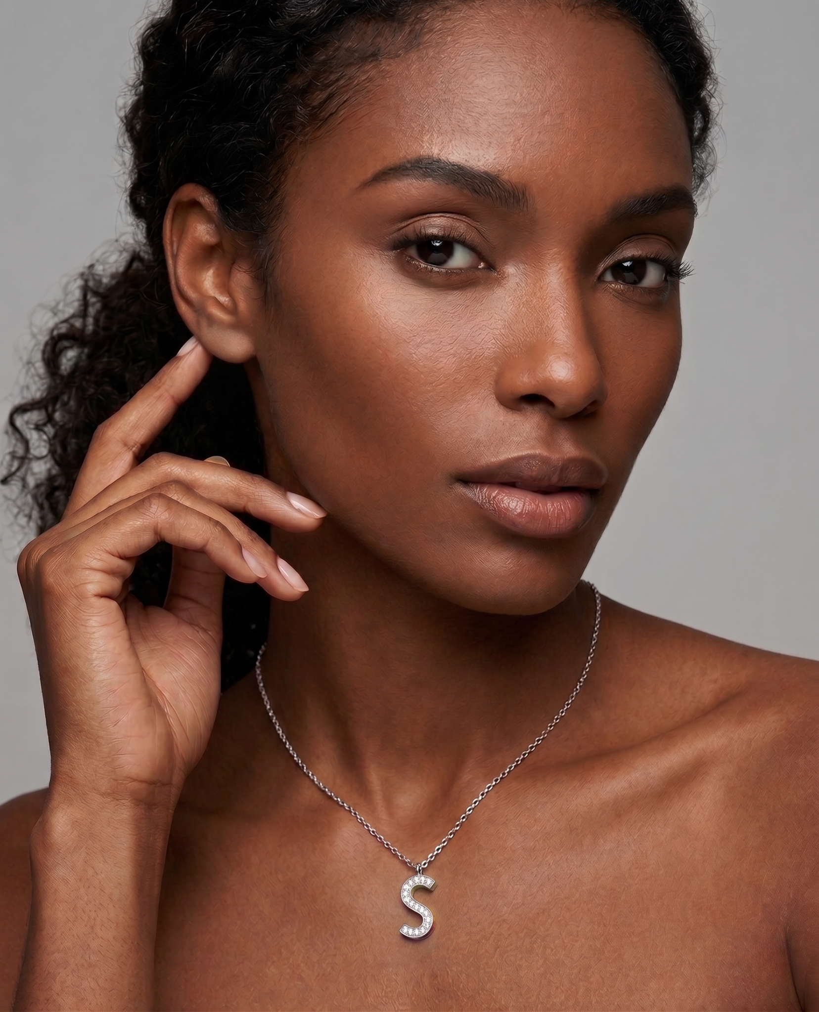 Brilliant White Zircon Pendant Necklace