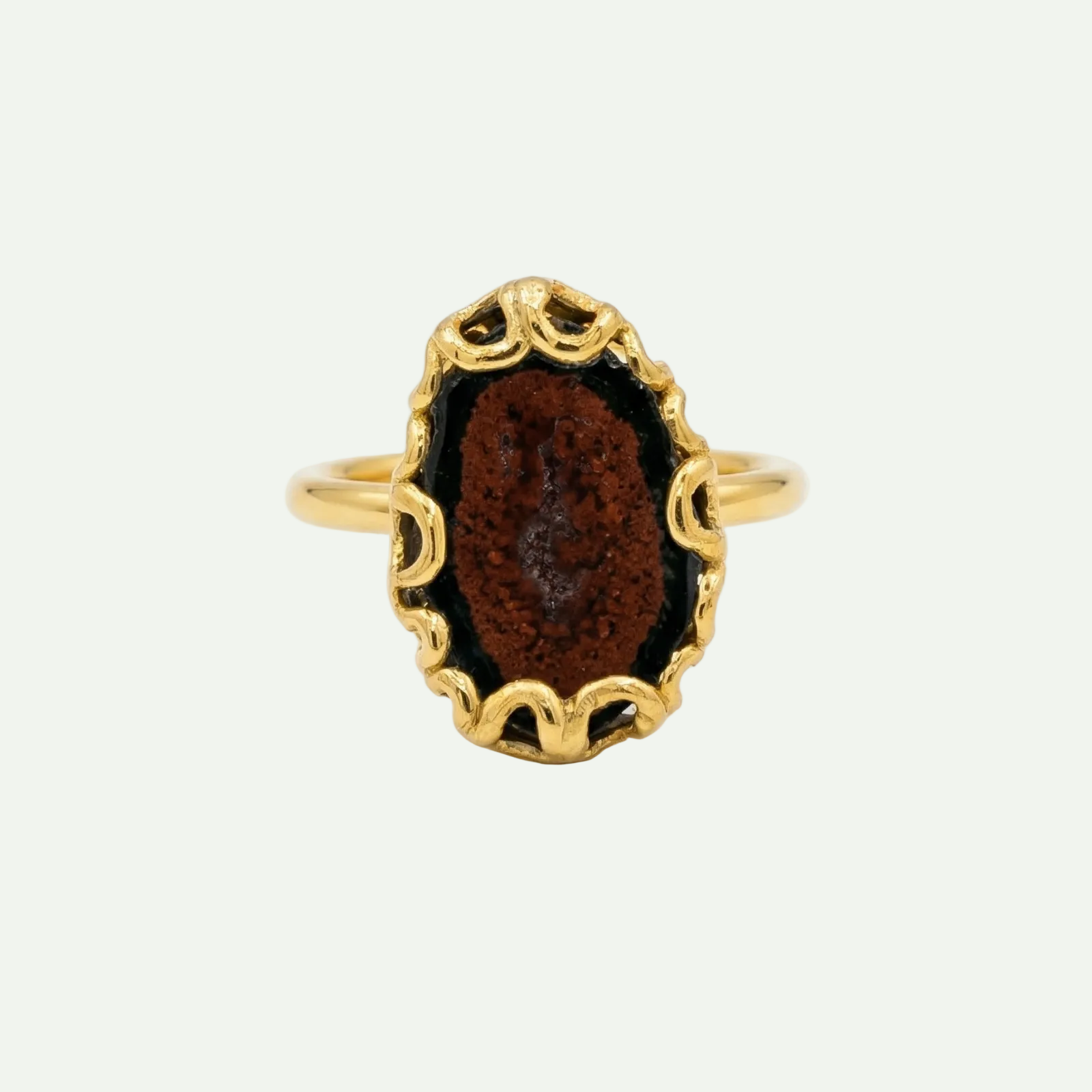 Grounded Glow Druzy Ring