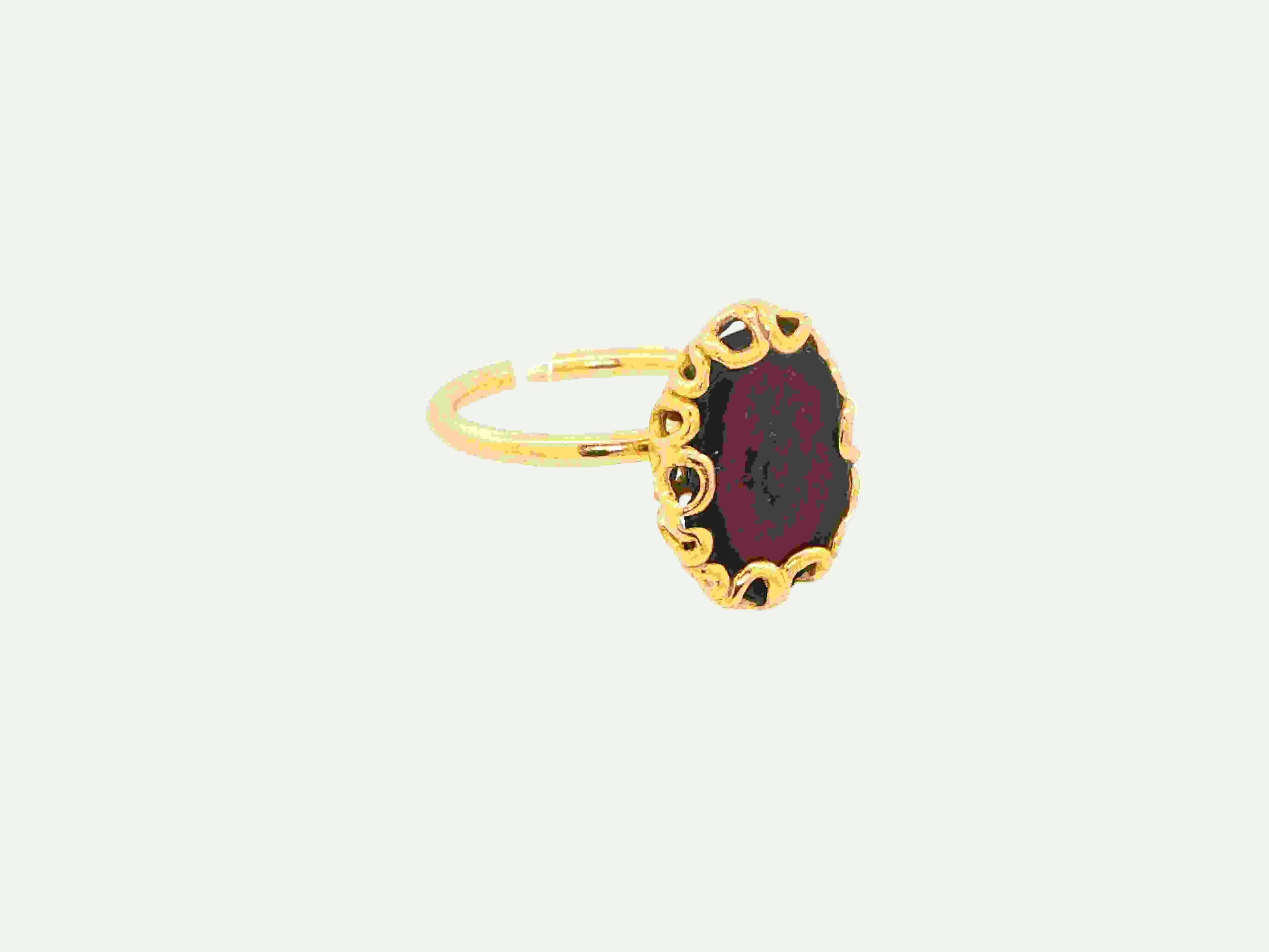 Grounded Glow Druzy Ring