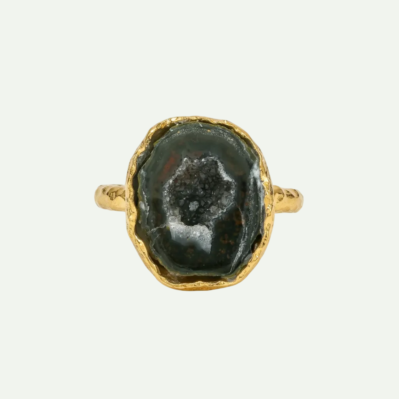 Raw Presence Druzy Ring