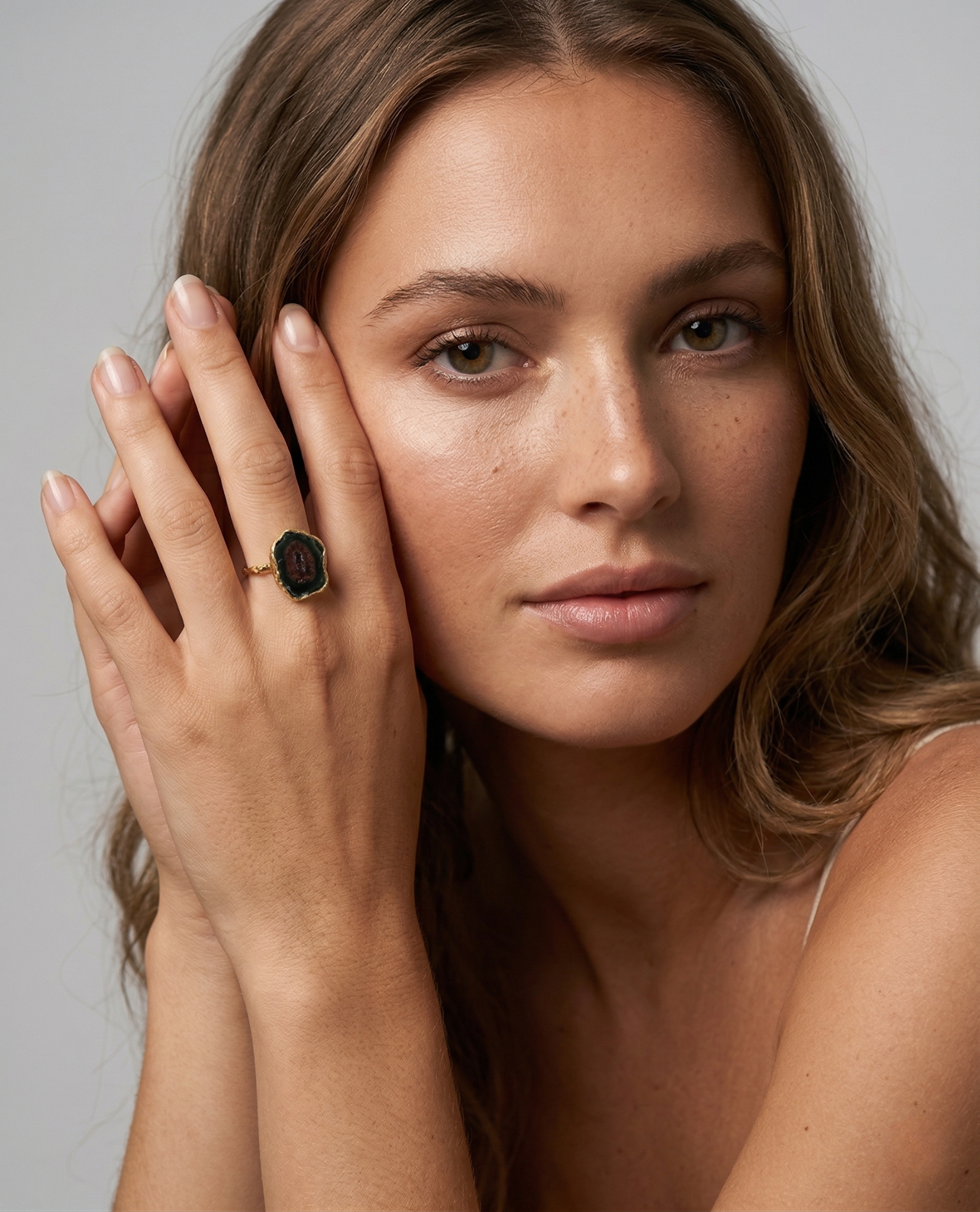 Raw Presence Druzy Ring