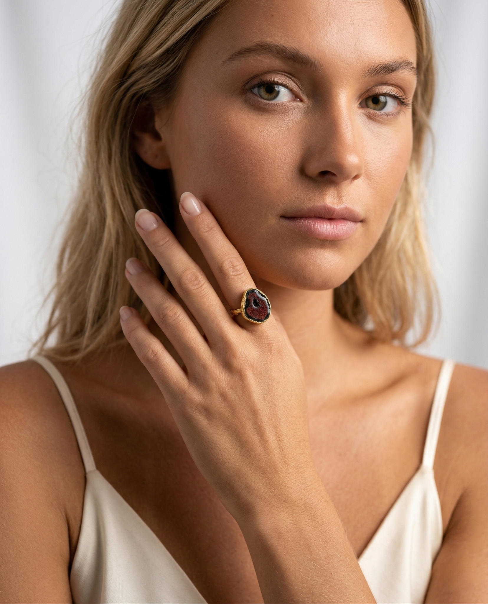 Raw Presence Druzy Ring