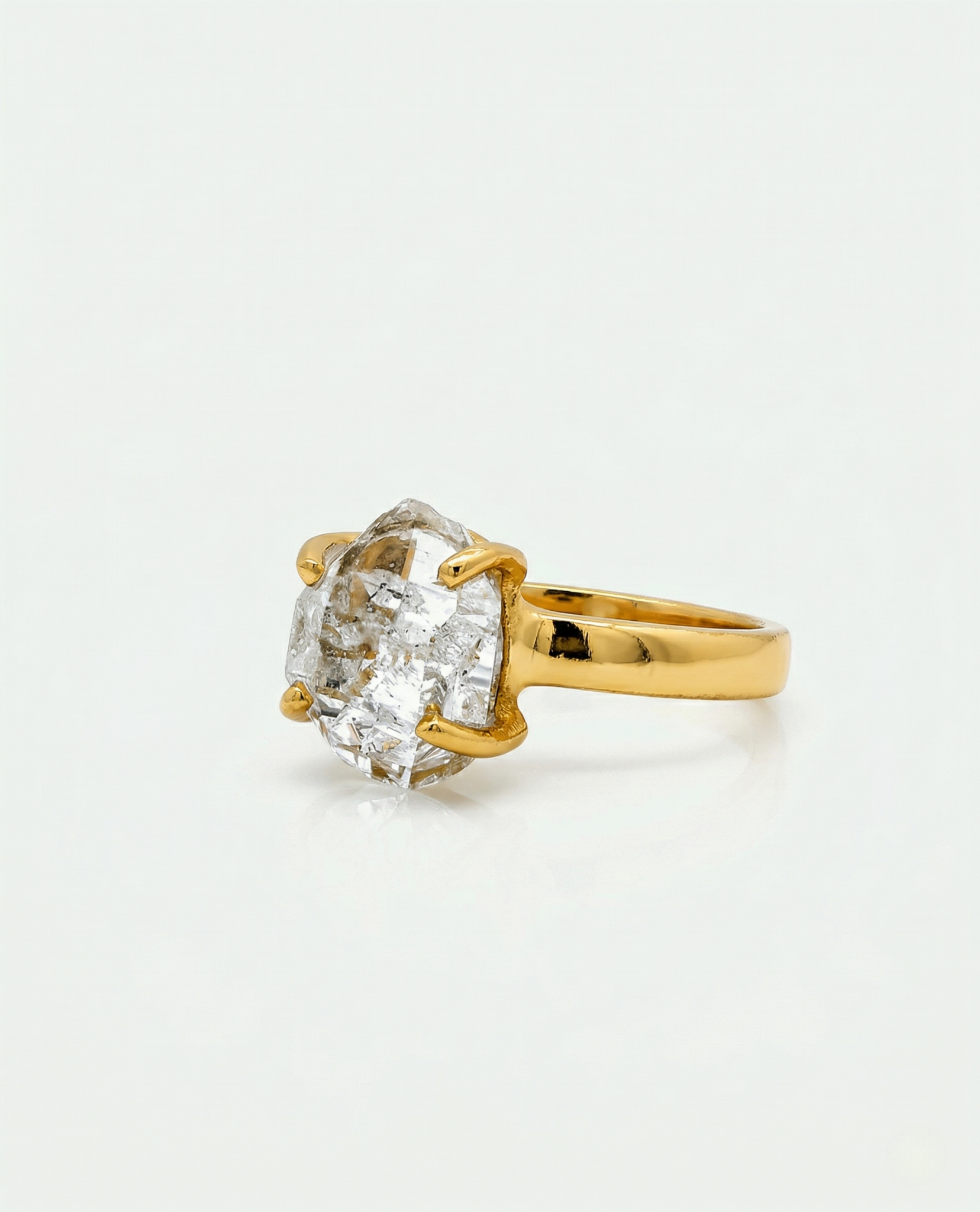 Trueform Solo Herkimer Ring