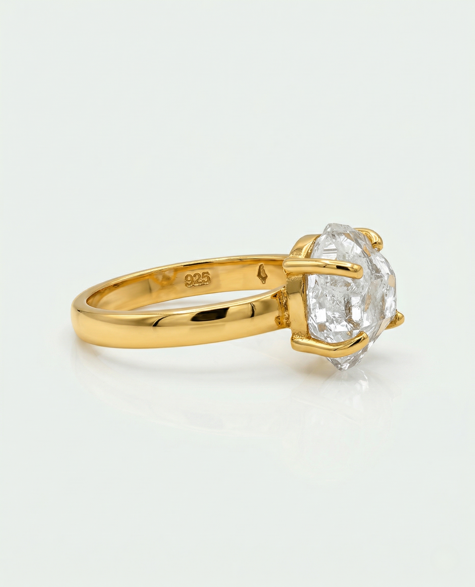 Trueform Solo Herkimer Ring