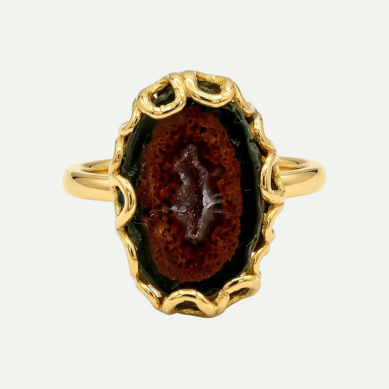 Grounded Glow Druzy Ring