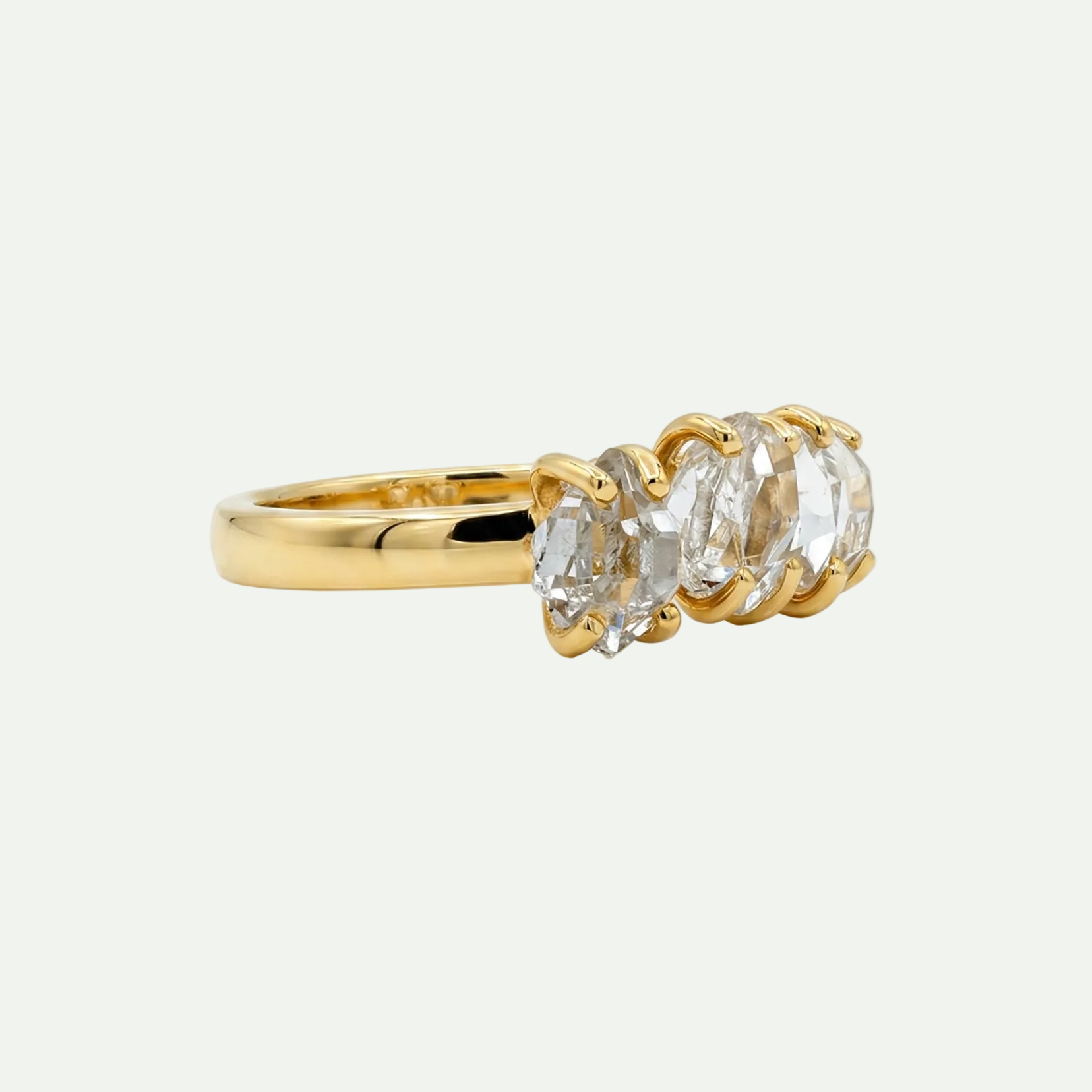 Trueform Trio Herkimer Ring