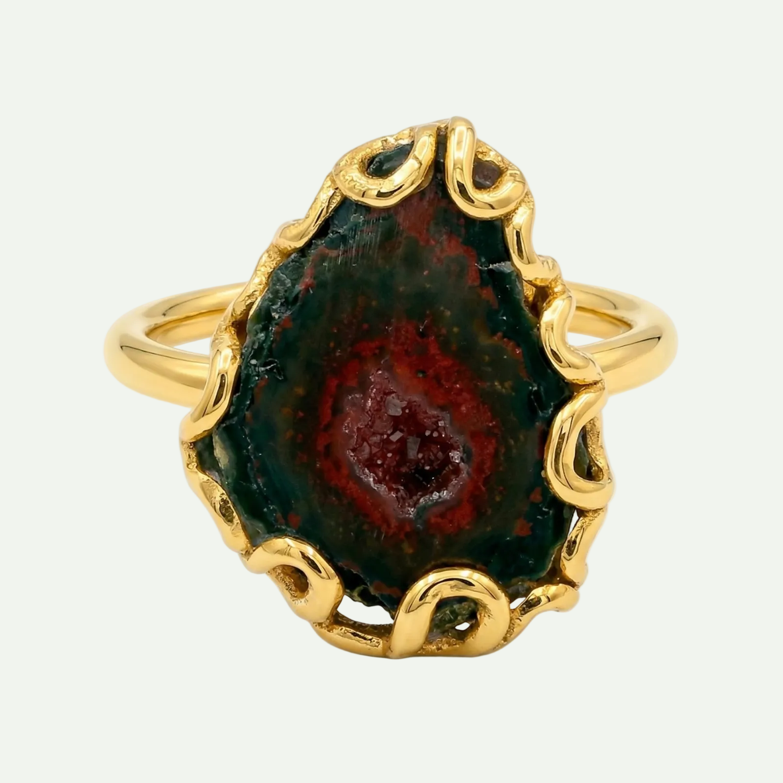 Grounded Glow Druzy Ring