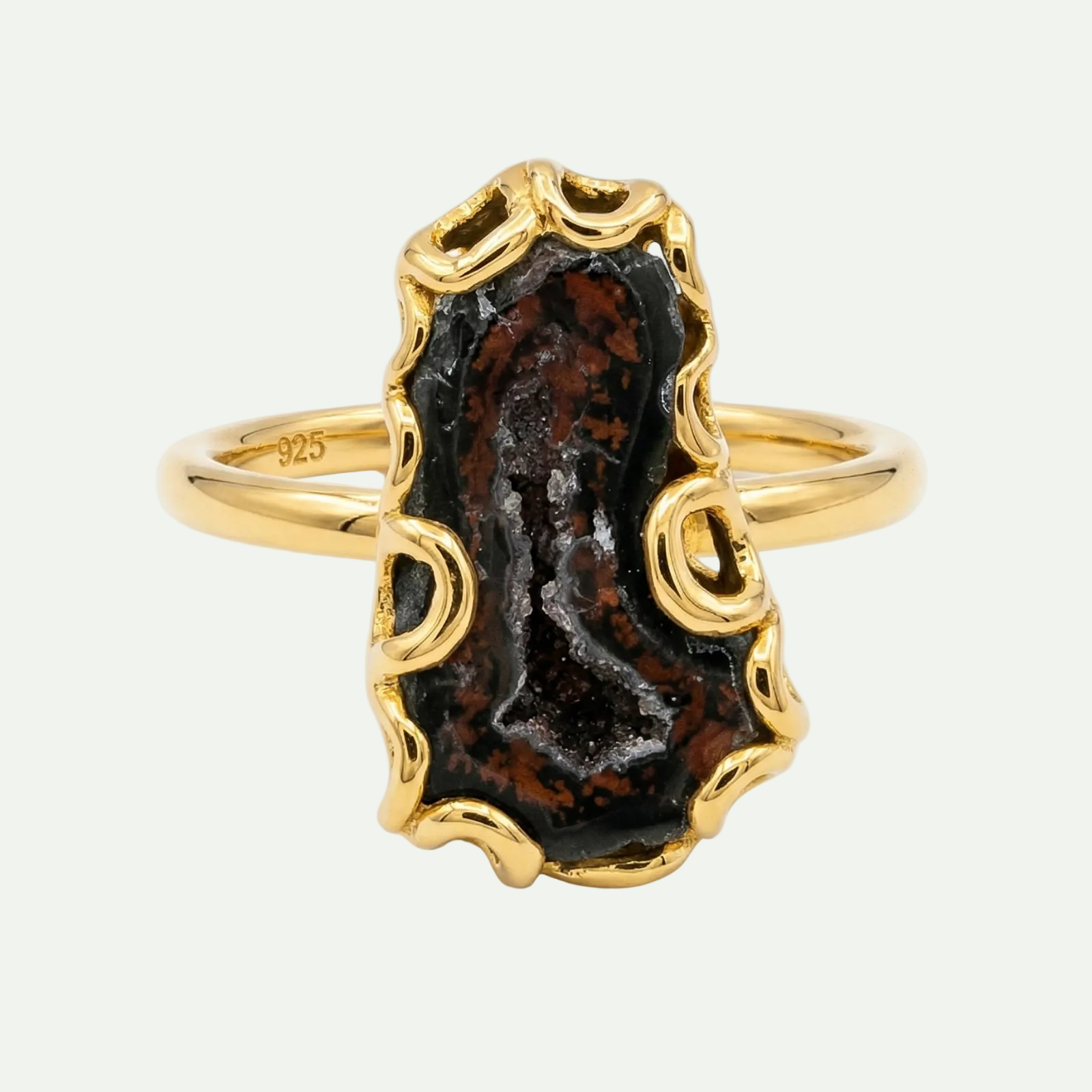 Grounded Glow Druzy Ring