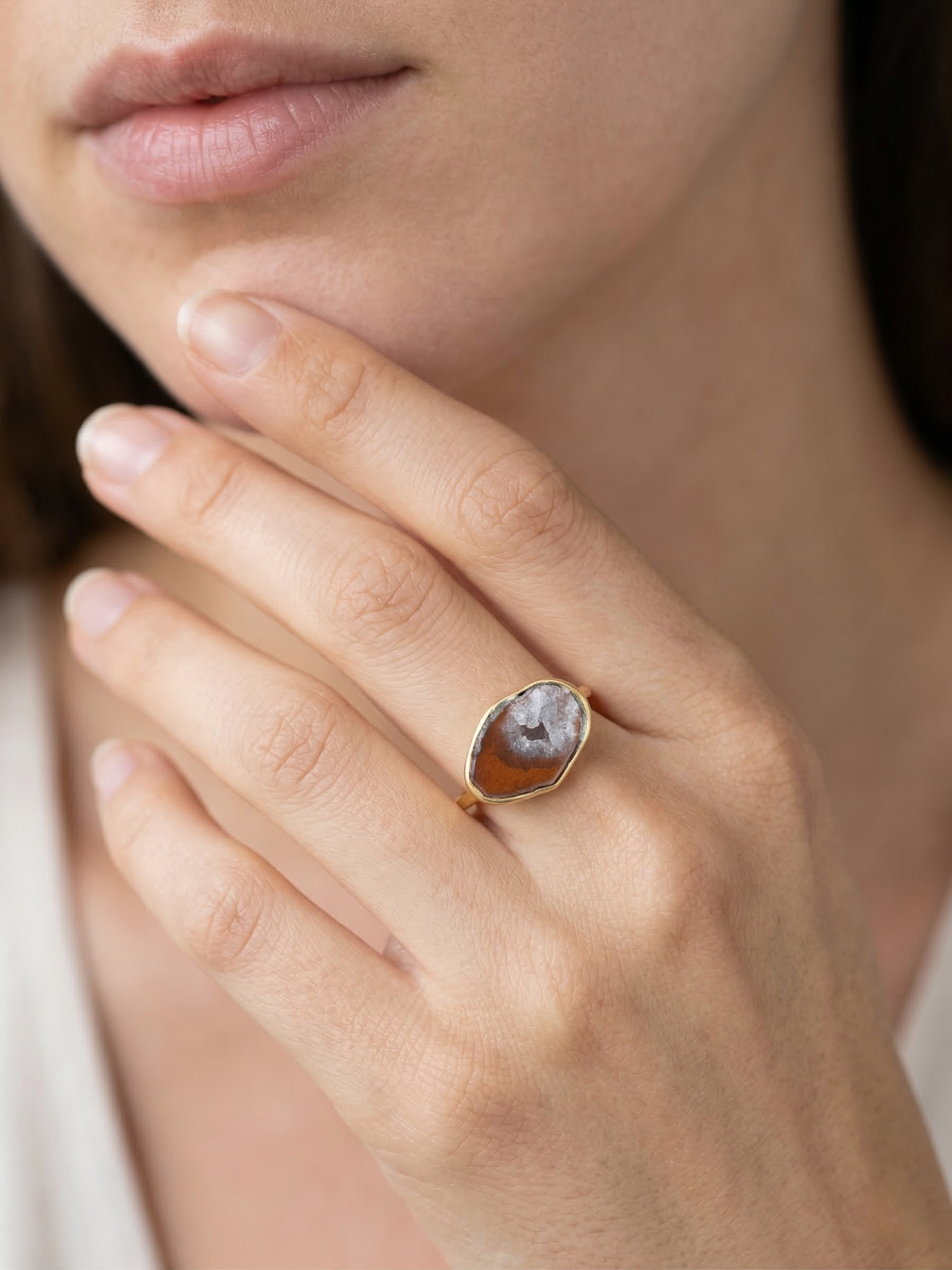 Inner Terrain Druzy Ring