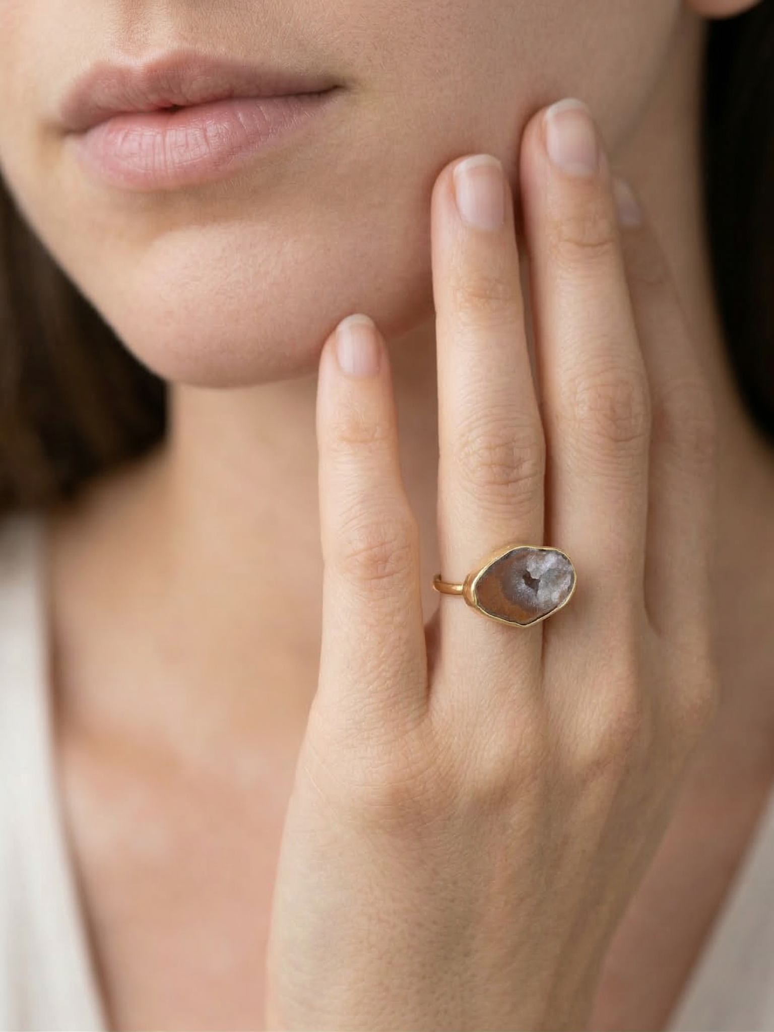 Inner Terrain Druzy Ring
