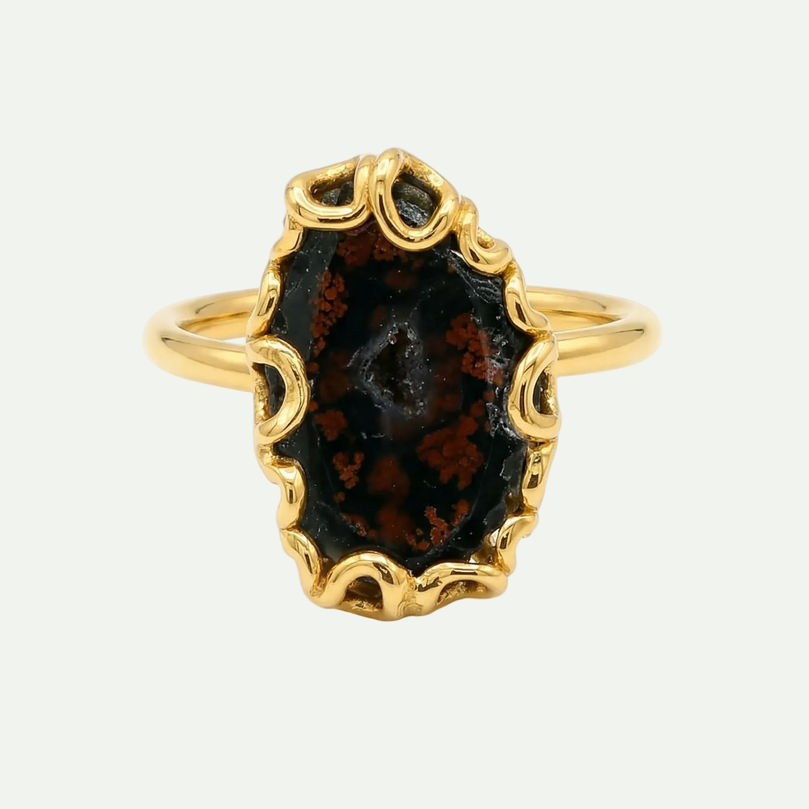 Grounded Glow Druzy Ring