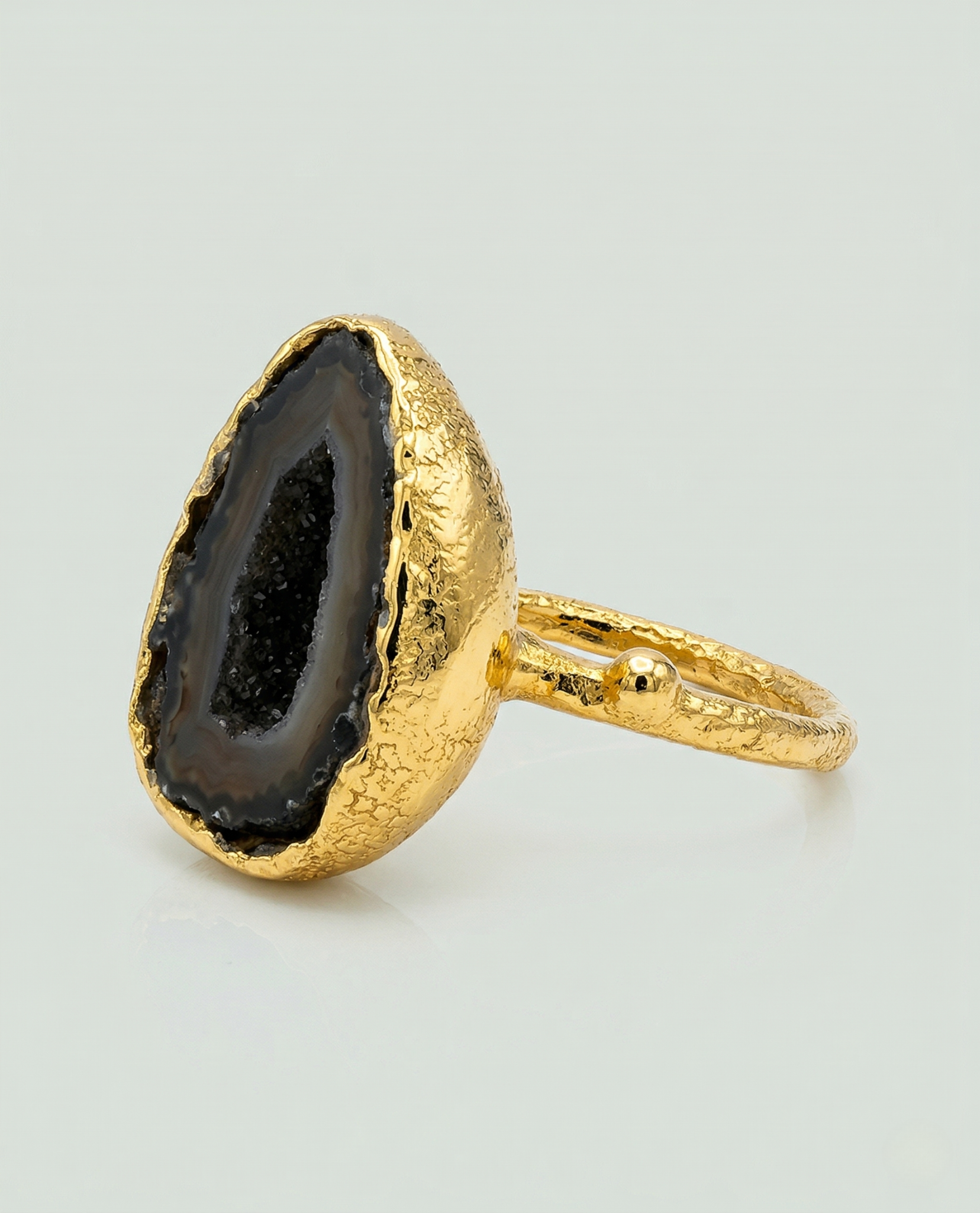 Raw Presence Druzy Ring