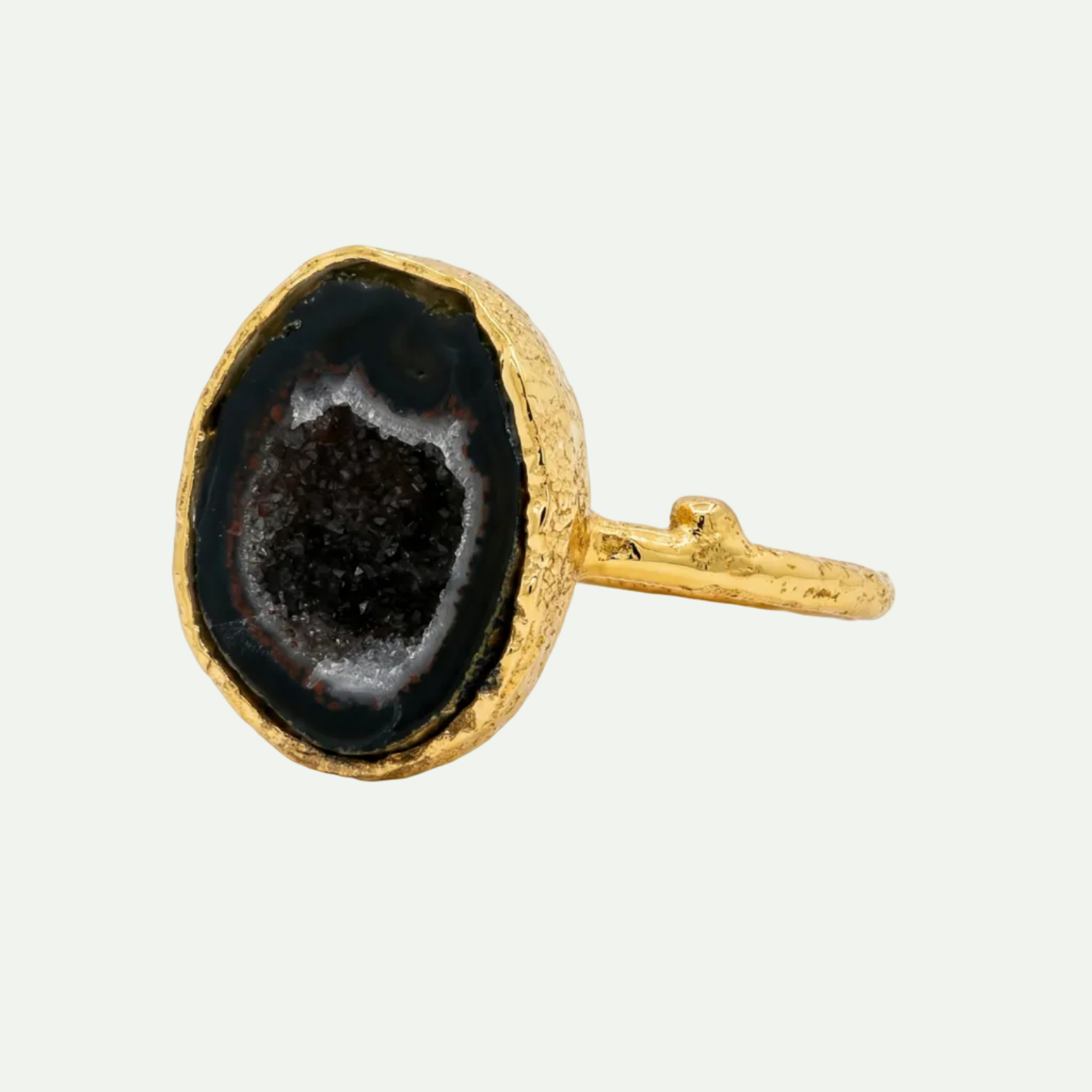 Raw Presence Druzy Ring