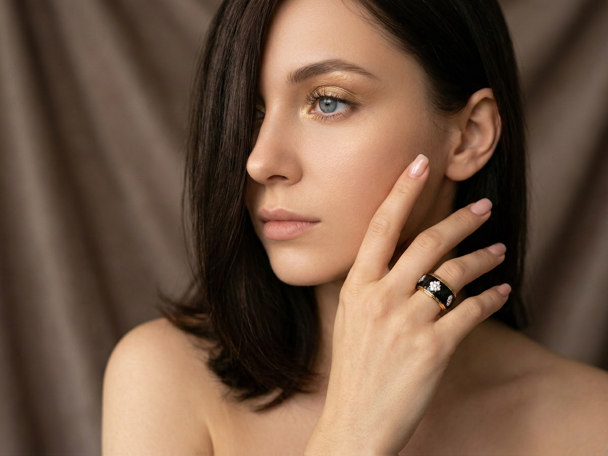 Radiant White Topaz Ring