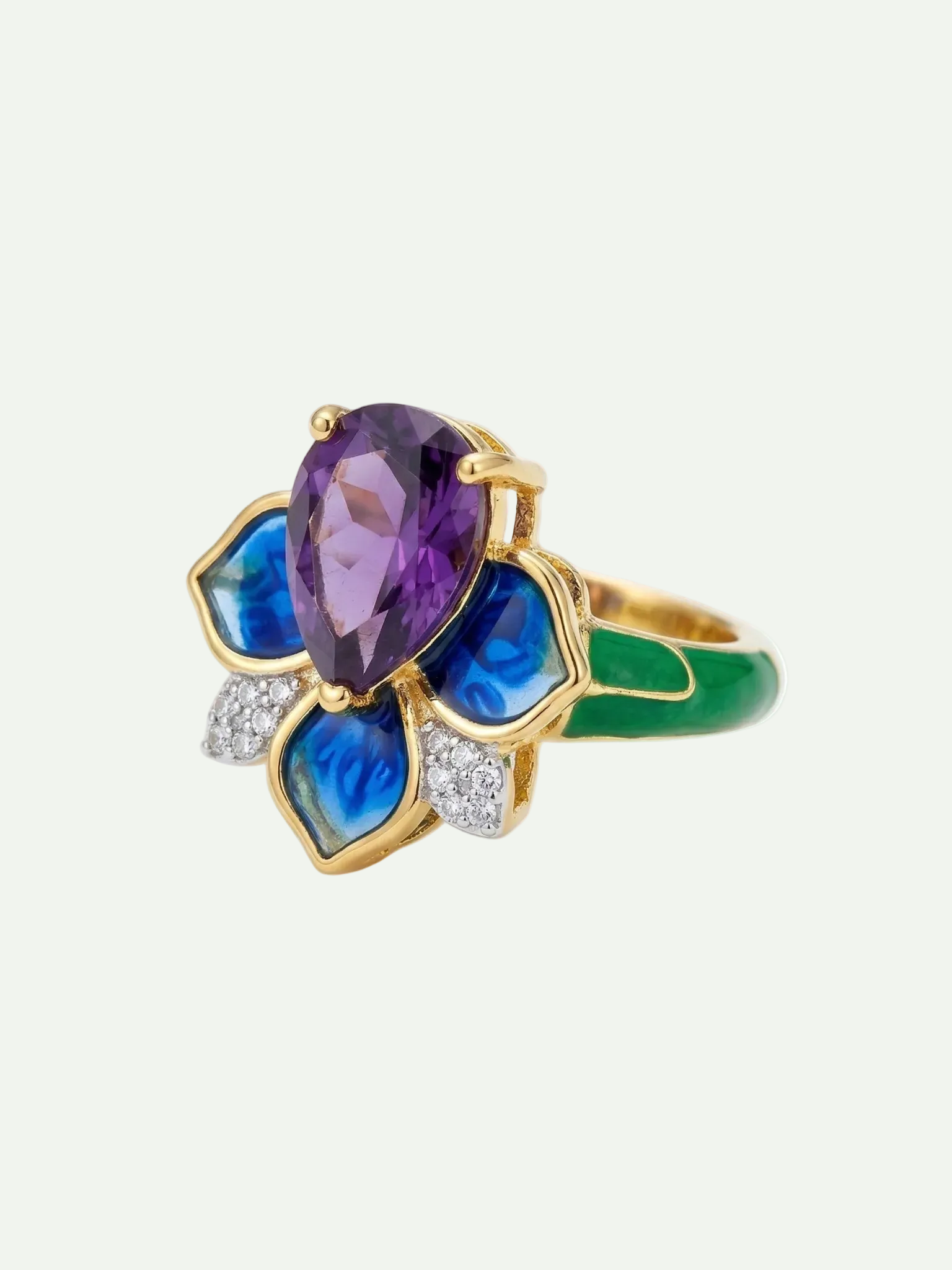 Majestic African Amethyst Ring