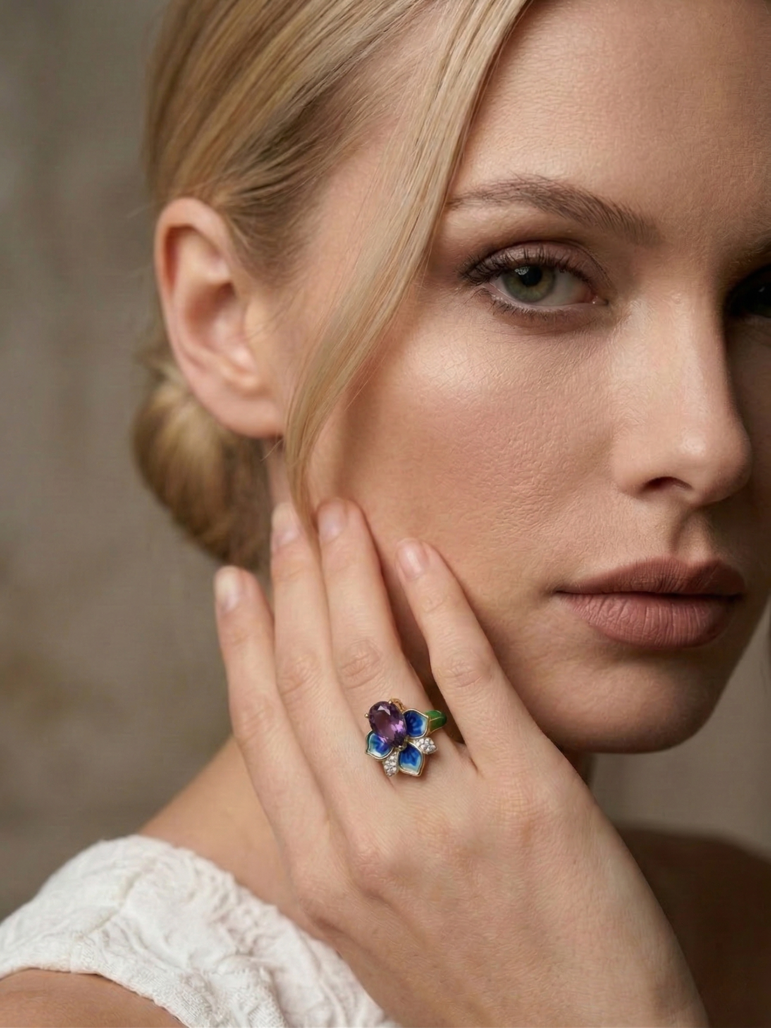 Majestic African Amethyst Ring