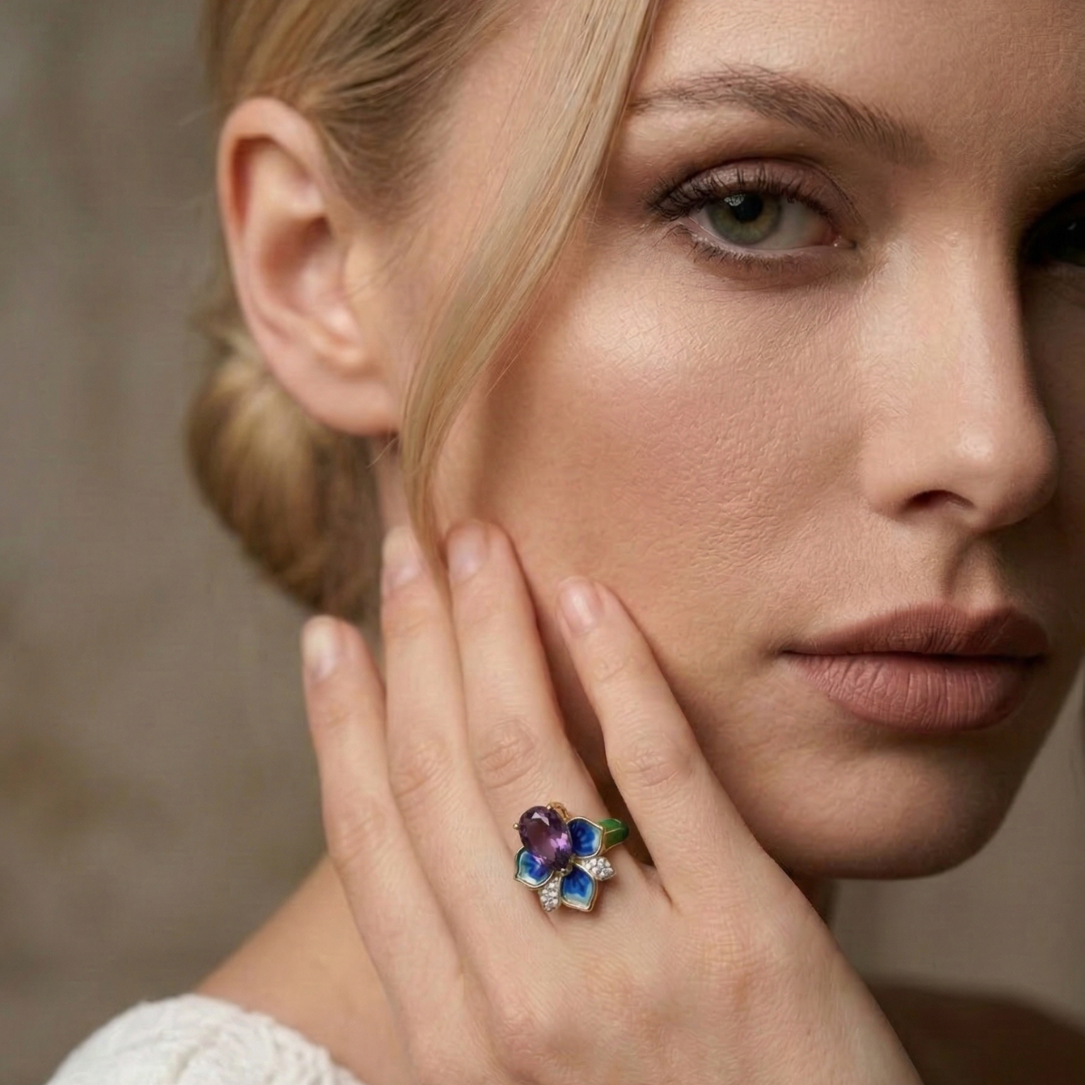 Majestic African Amethyst Ring