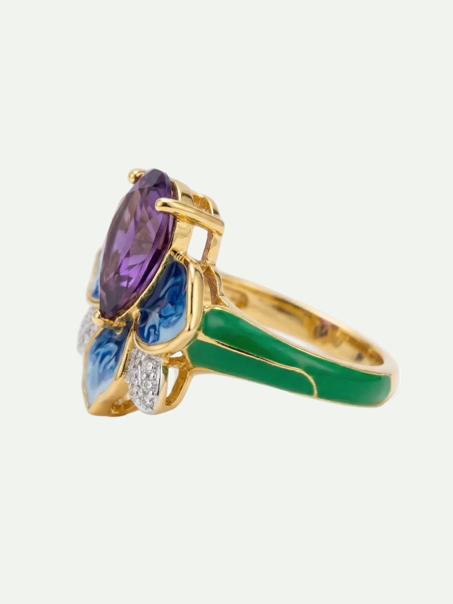 Majestic African Amethyst Ring