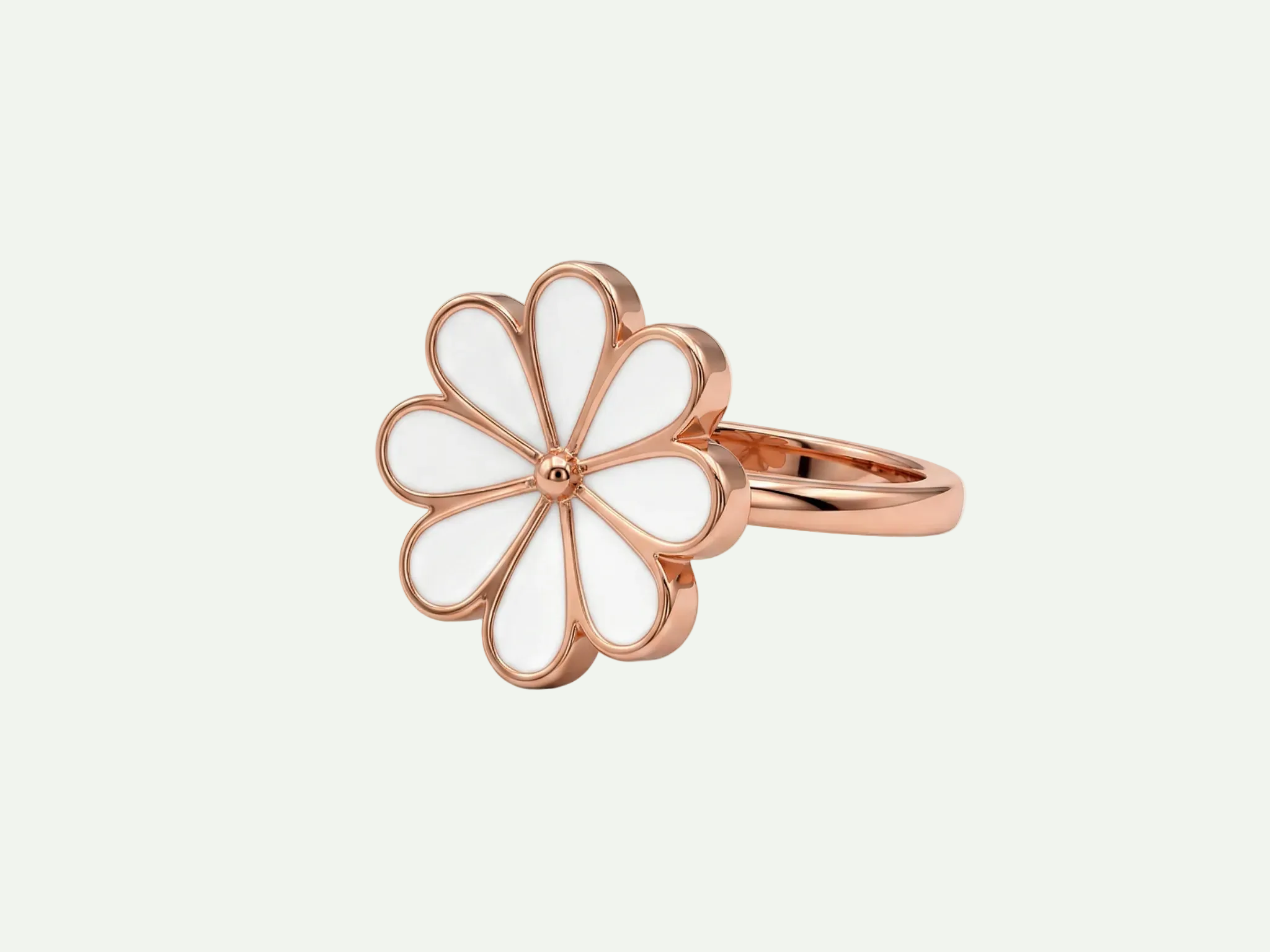 Elegant Rose Gold Band Ring