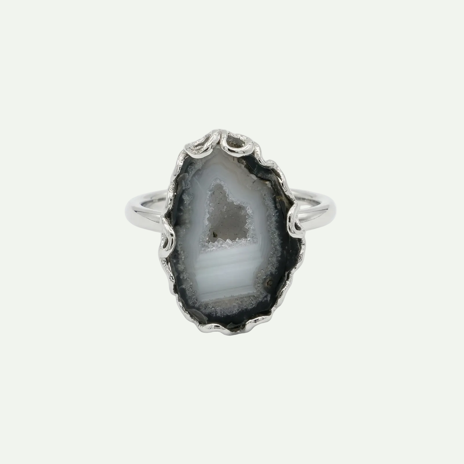 Grounded Glow Druzy Ring