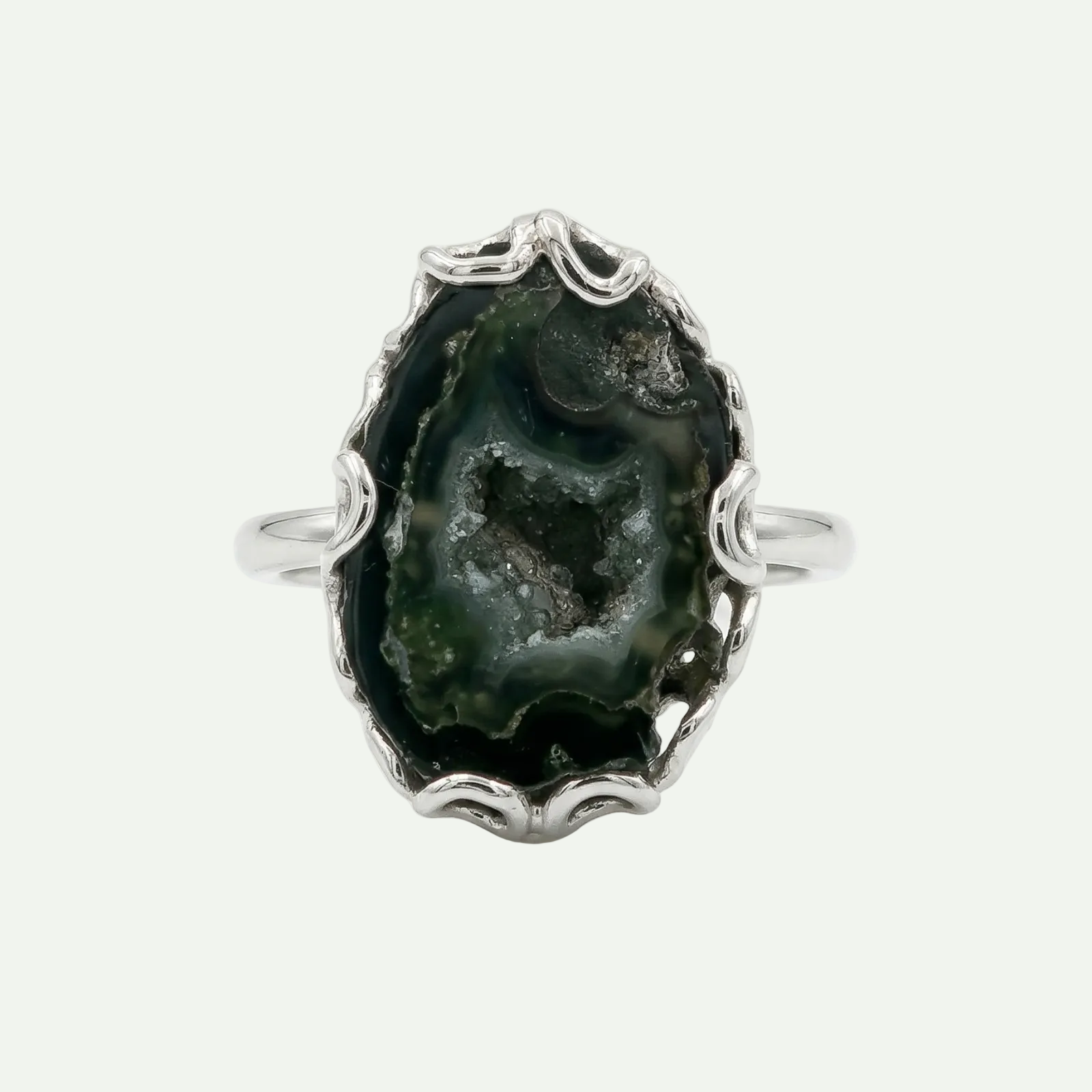 Grounded Glow Druzy Ring
