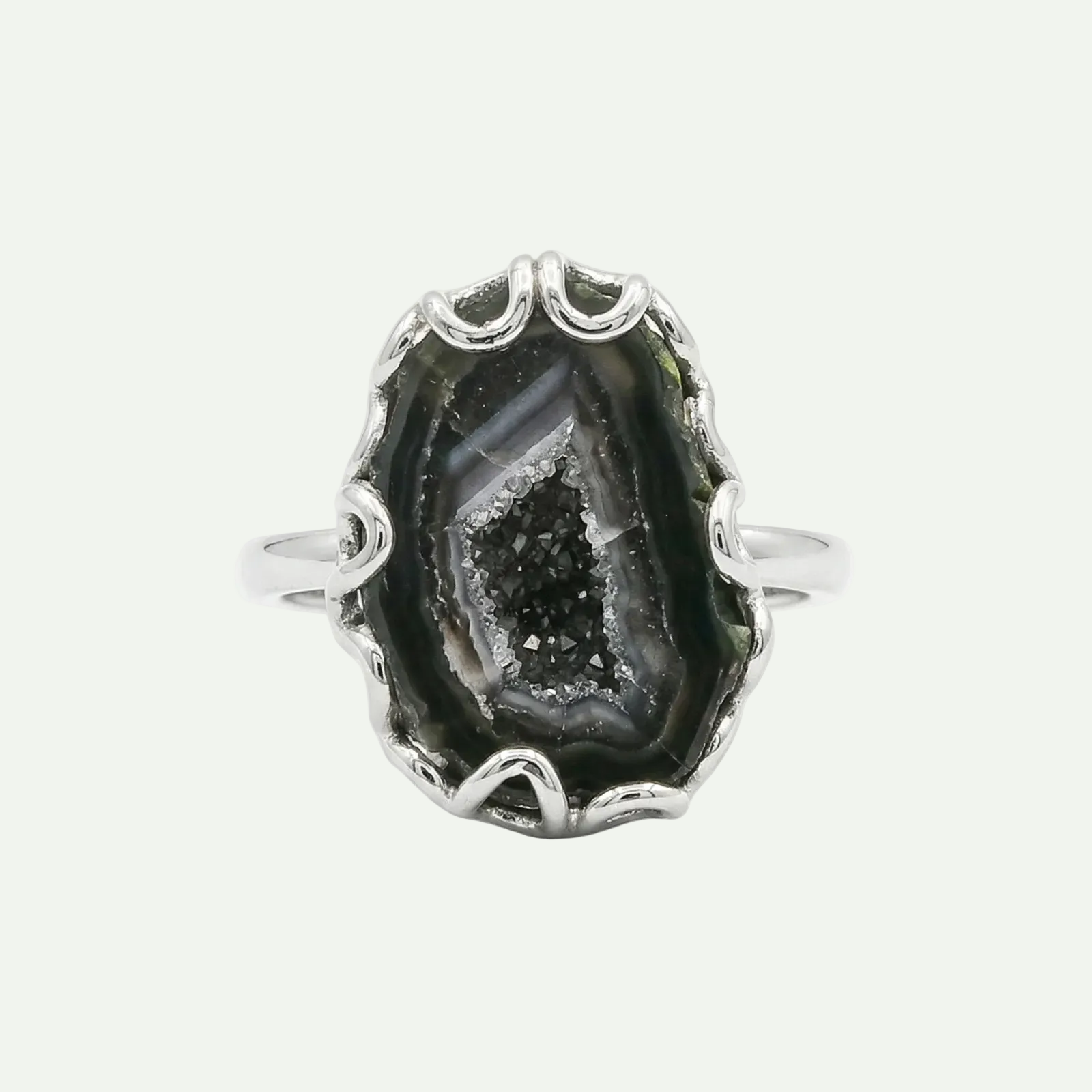Grounded Glow Druzy Ring