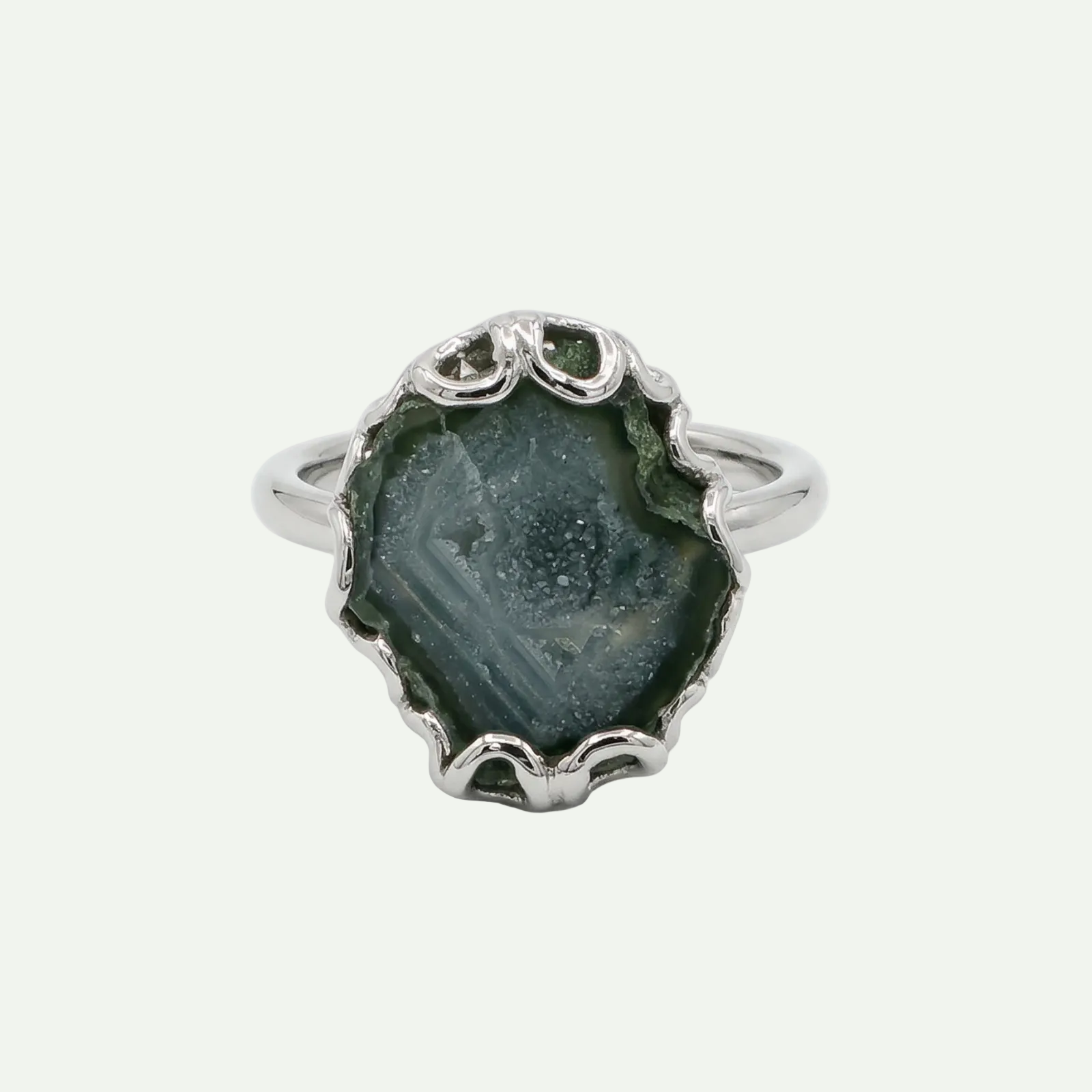 Grounded Glow Druzy Ring