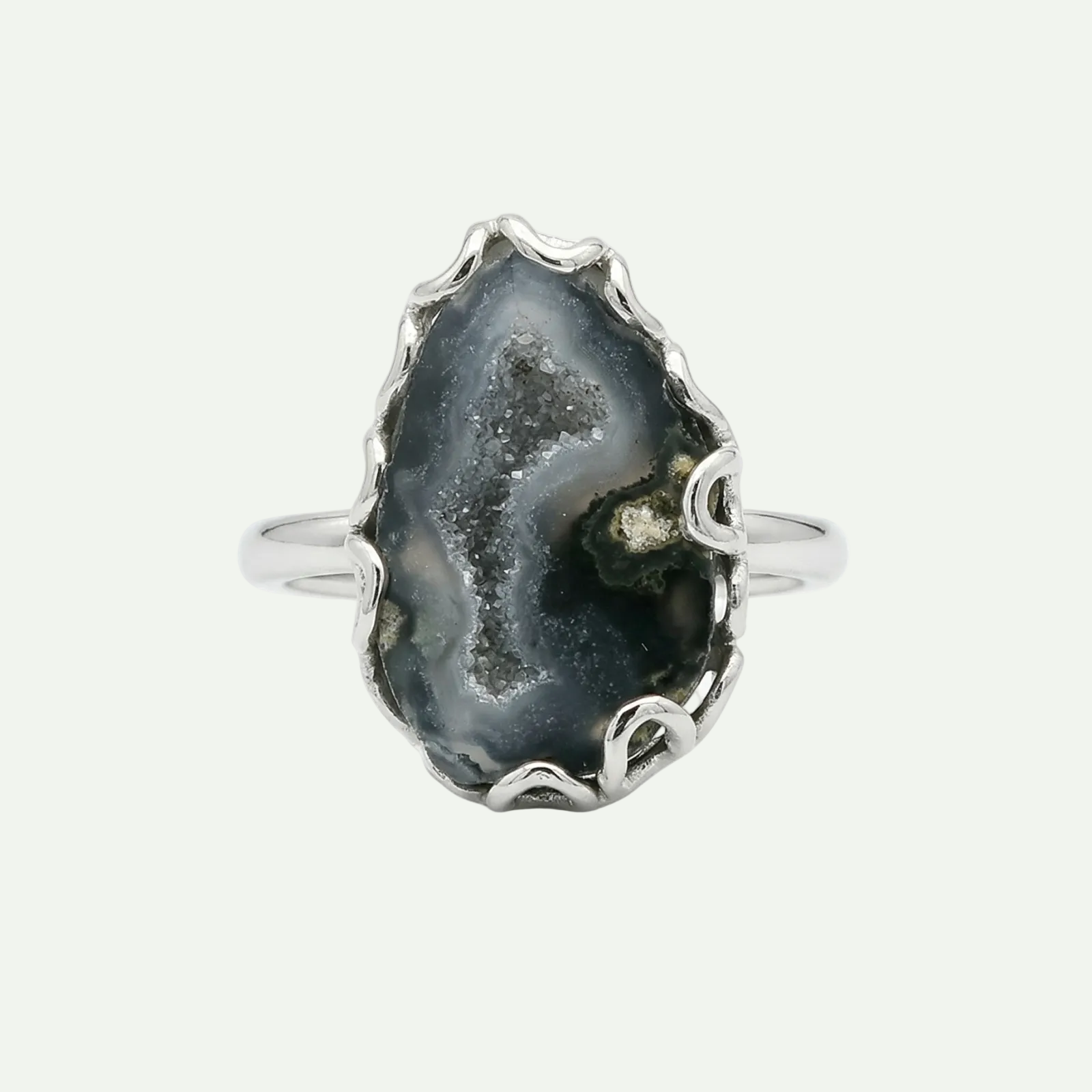 Grounded Glow Druzy Ring
