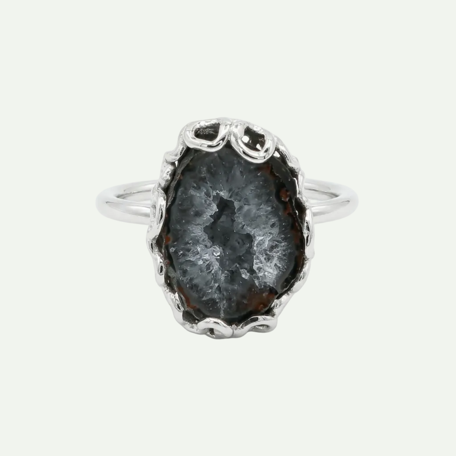 Grounded Glow Druzy Ring