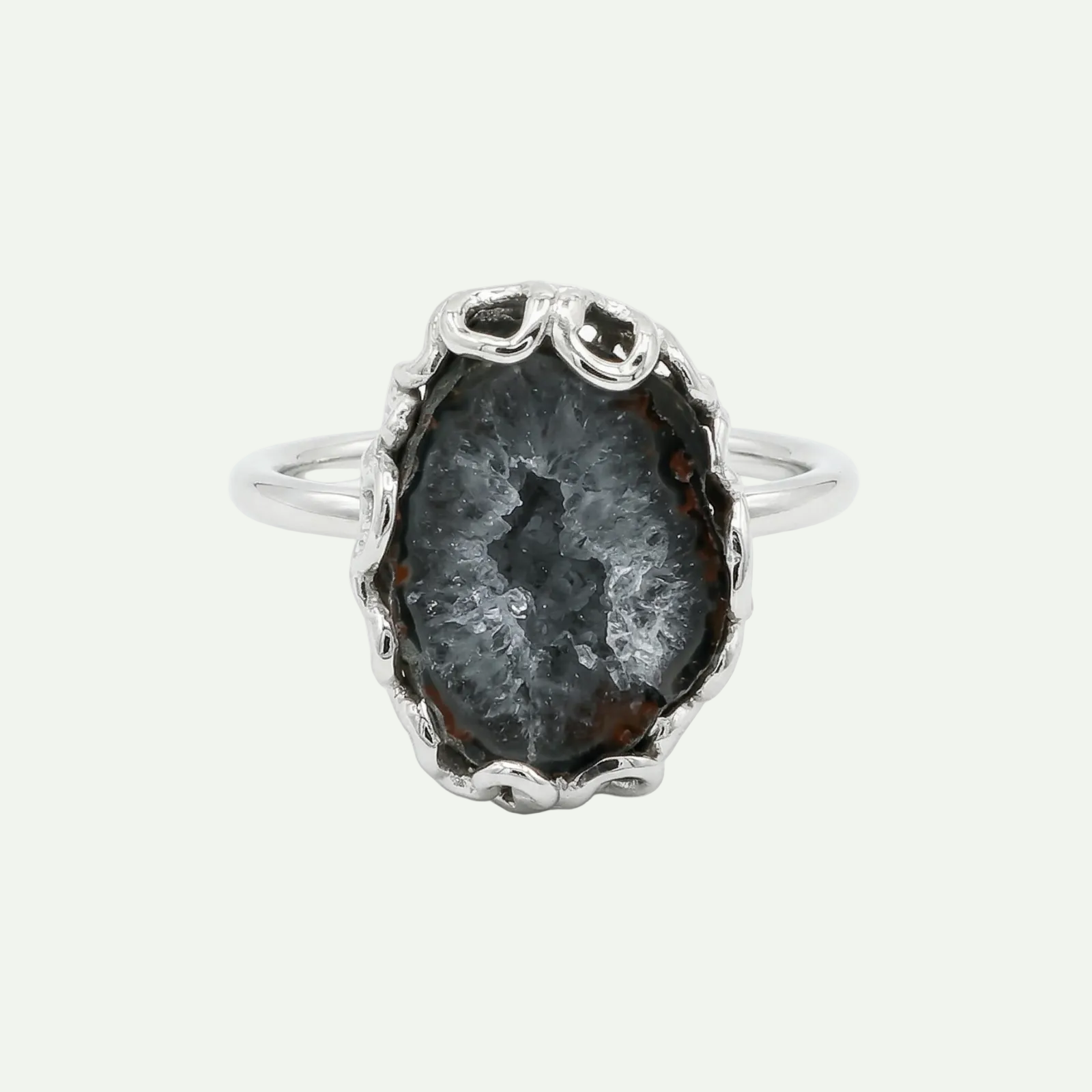 Grounded Glow Druzy Ring
