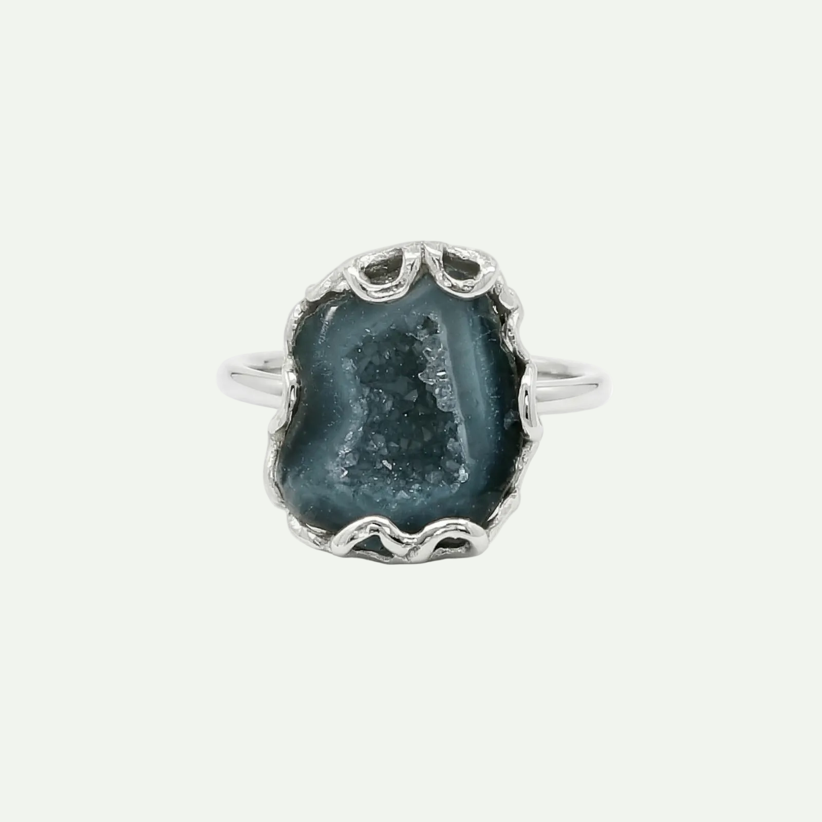 Grounded Glow Druzy Ring