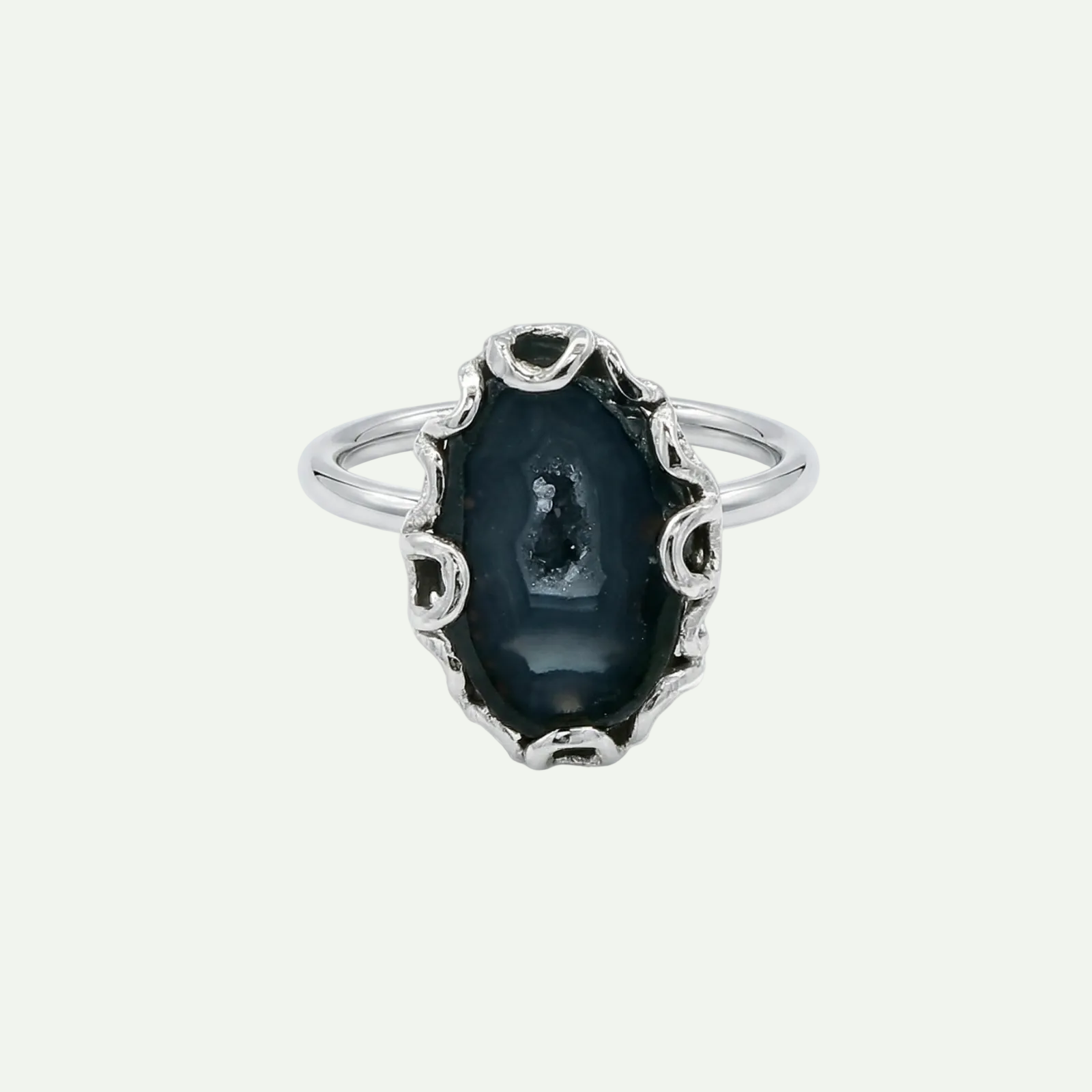 Grounded Glow Druzy Ring