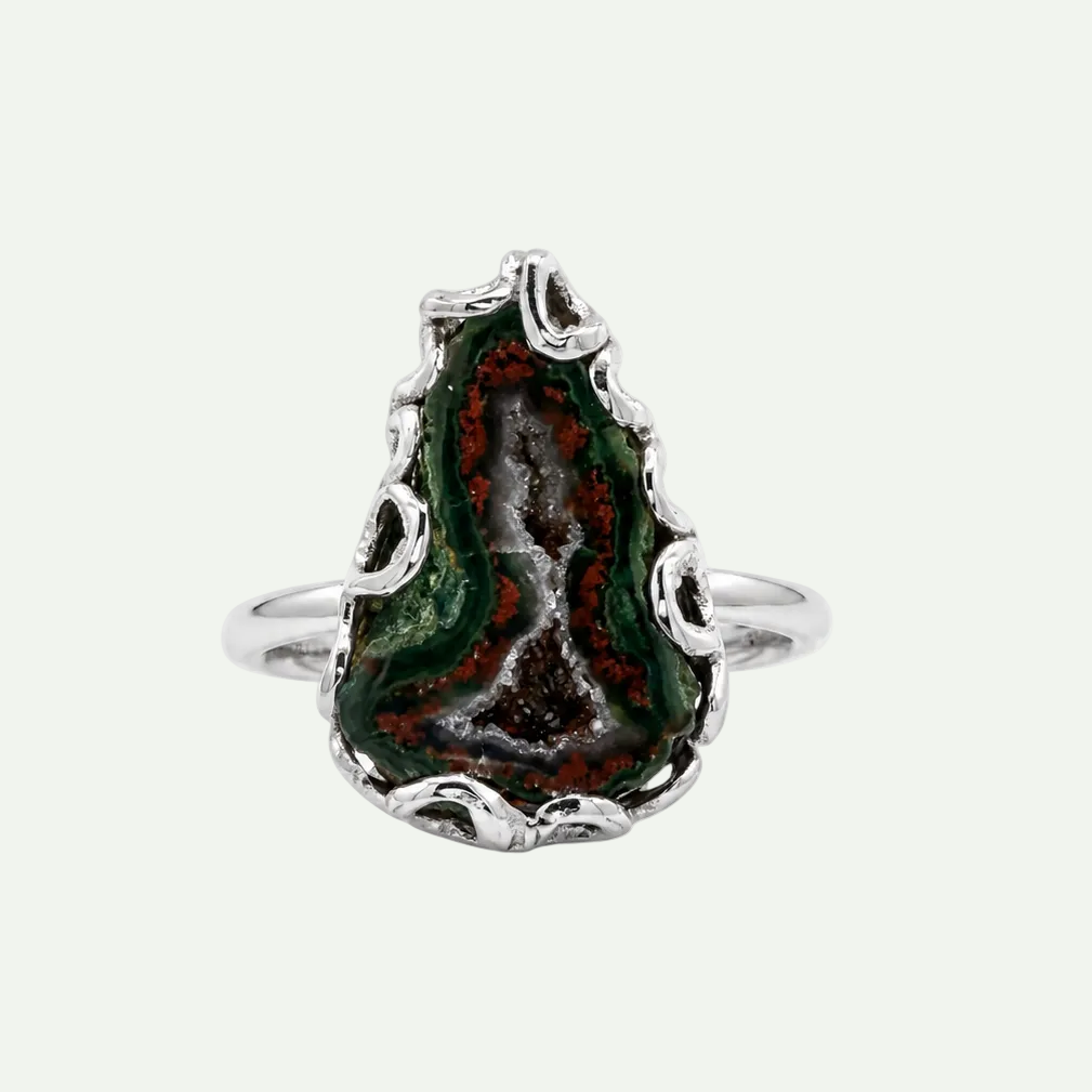 Grounded Glow Druzy Ring