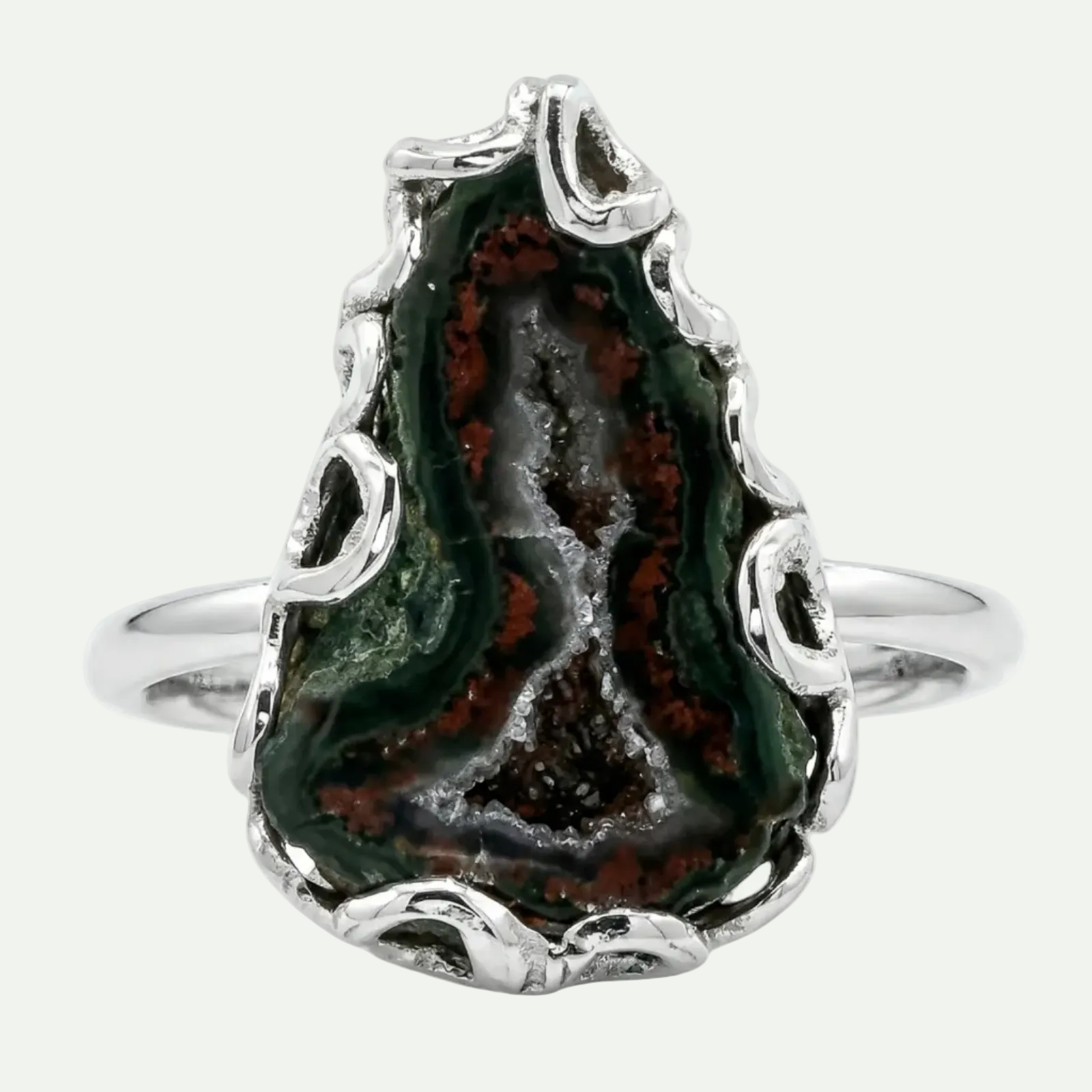 Grounded Glow Druzy Ring