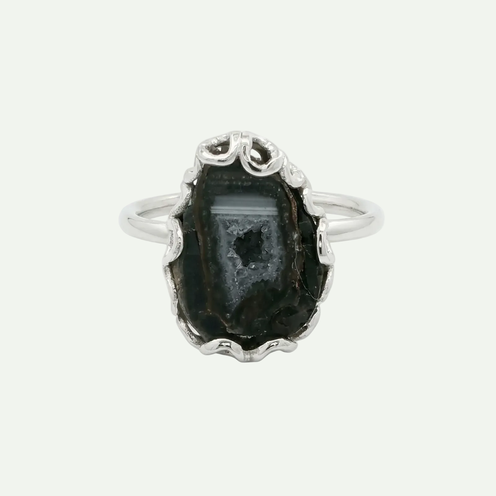 Grounded Glow Druzy Ring