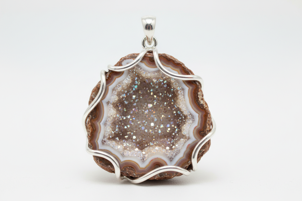 Geode Druzy Pendant
