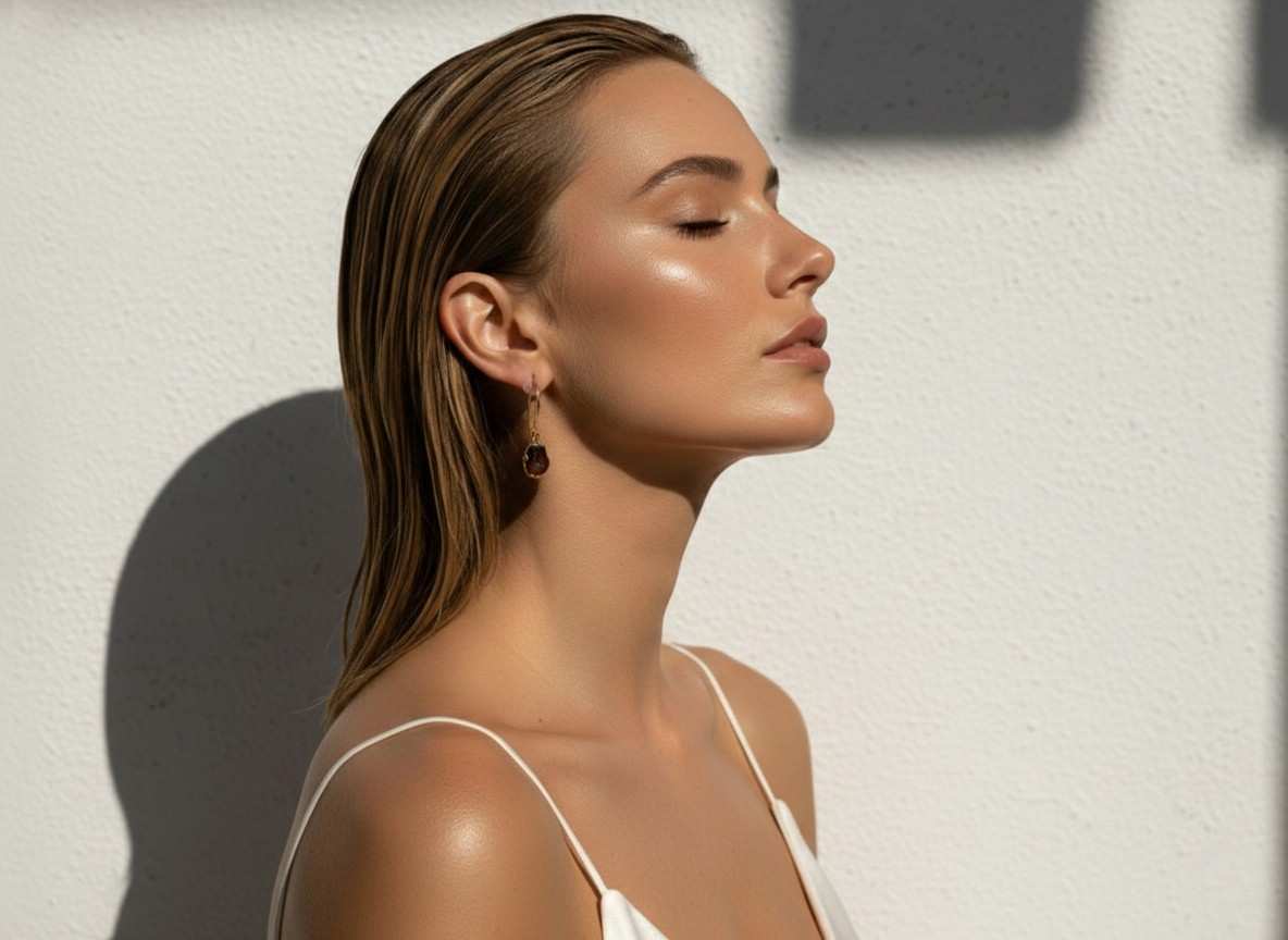 Grounded Glow Druzy Drop Earrings