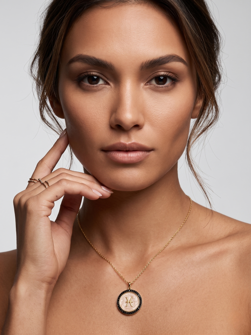 Beautiful Black Spinal Pendant Necklace