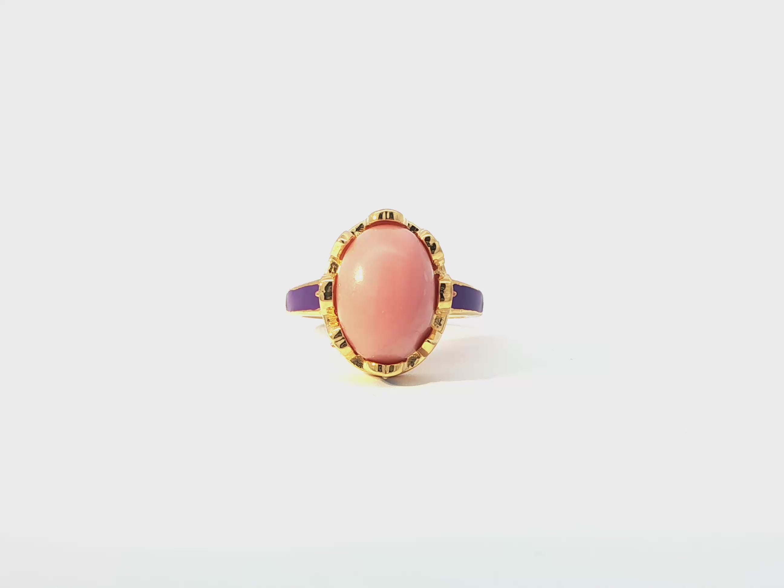Mystical Natural Pink Opal Ring